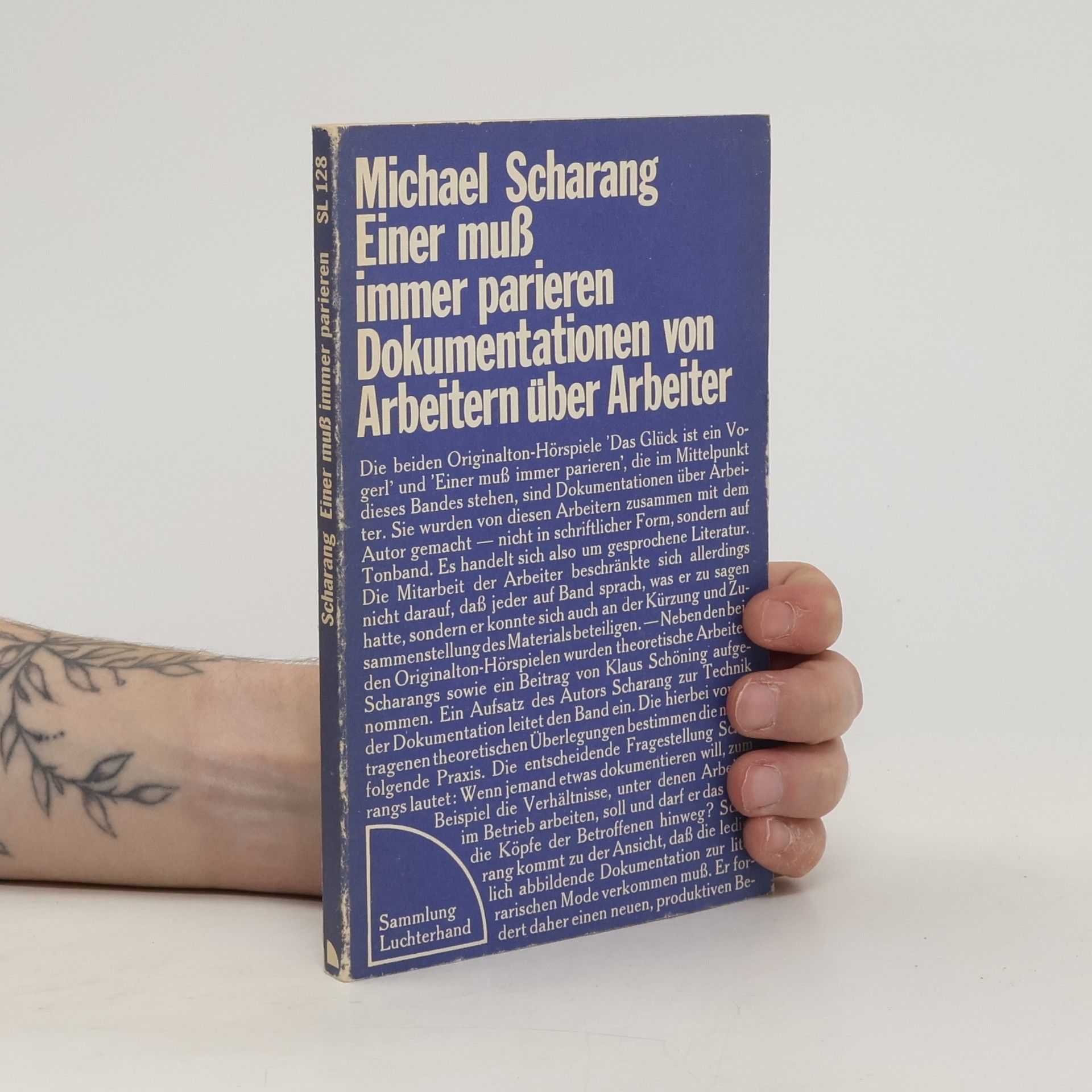 Michael Scharang Einer muss immer parieren