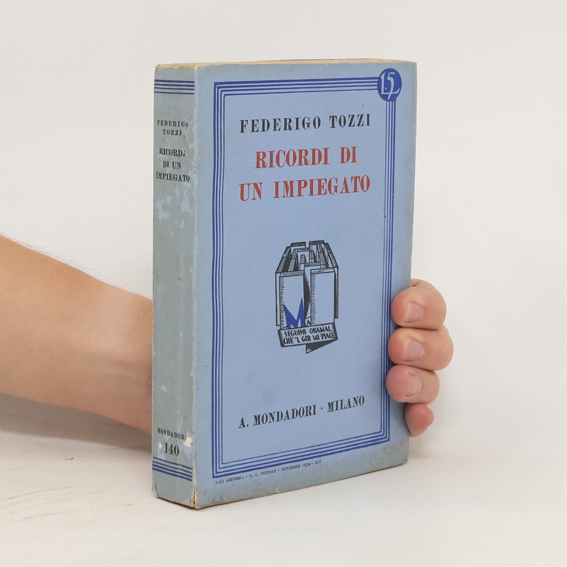 Tozzi Federigo Ricordi di un Impiegato