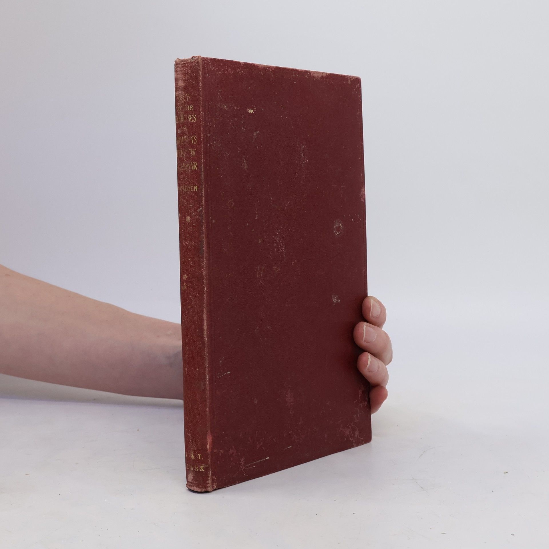 John Edgar Mcfadyen Key to the Exercises in A. B. Davidson's Rev. Introductory Hebrew Grammar