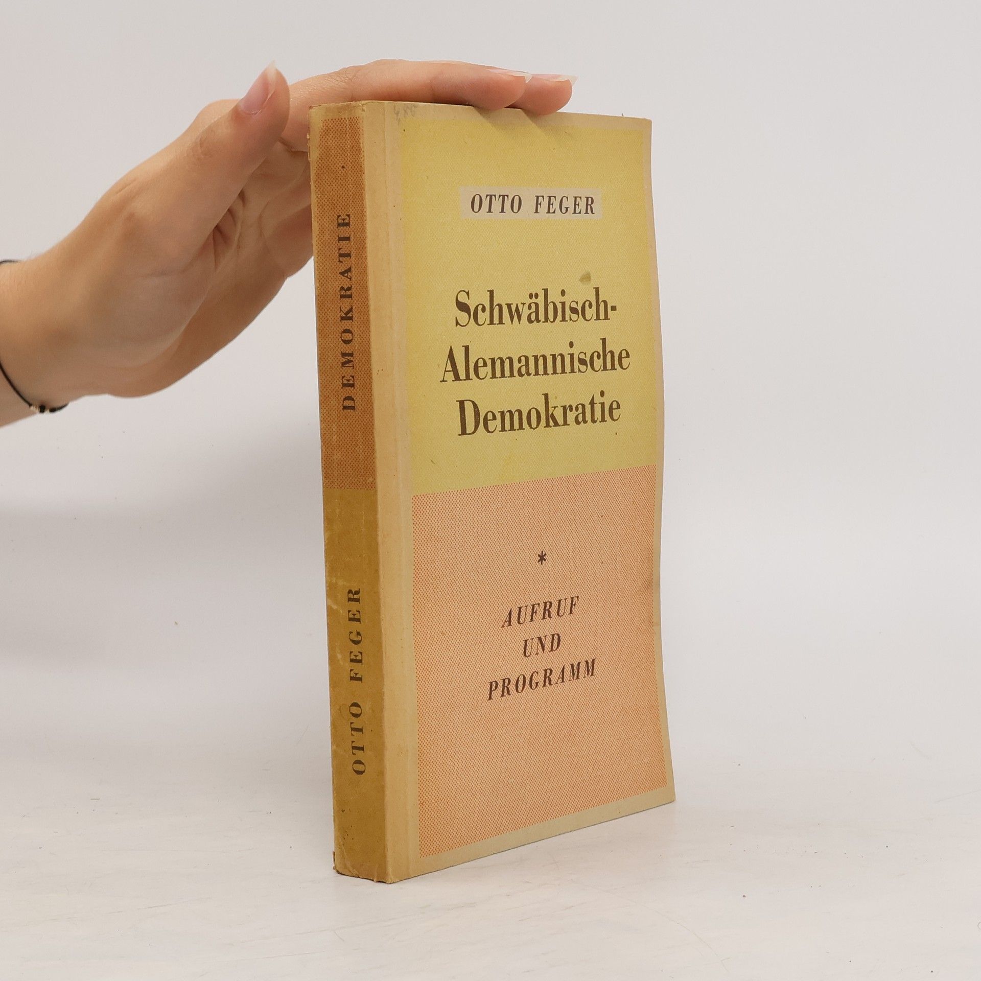 Otto Feger Schwäbisch-alemannische Demokratie