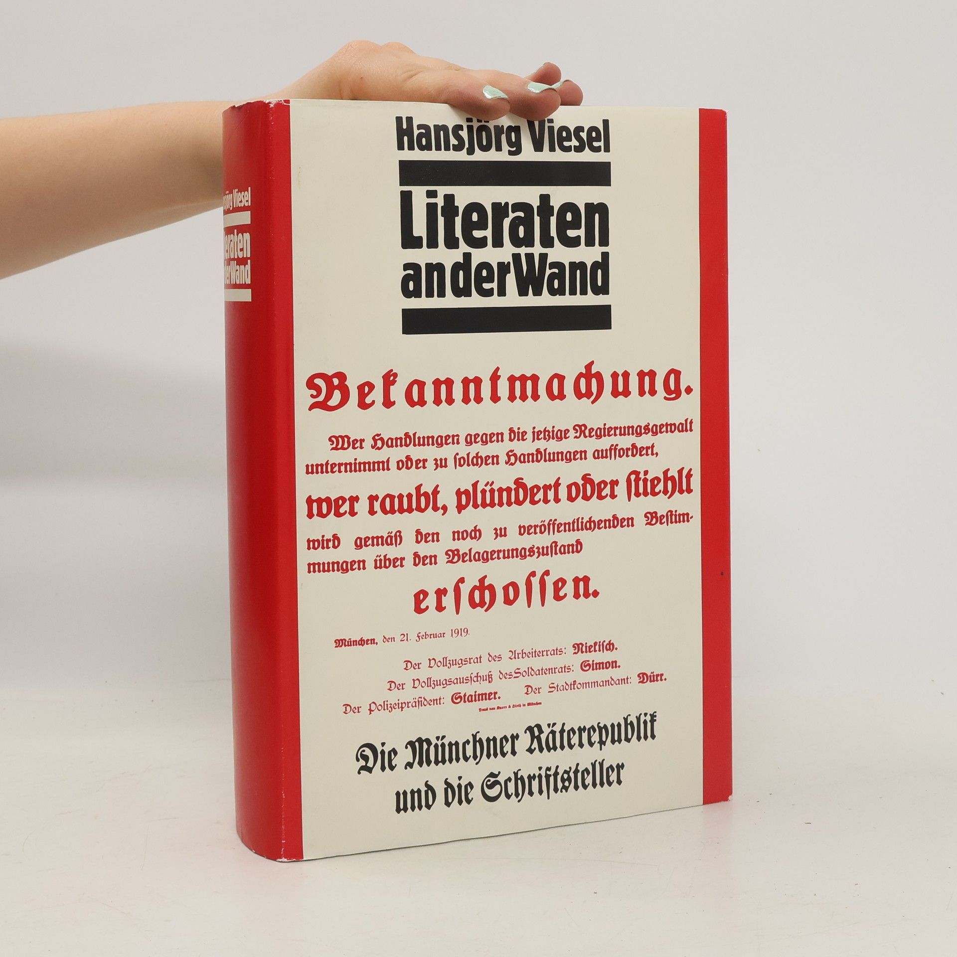Hansjörg Viesel Literaten an der Wand