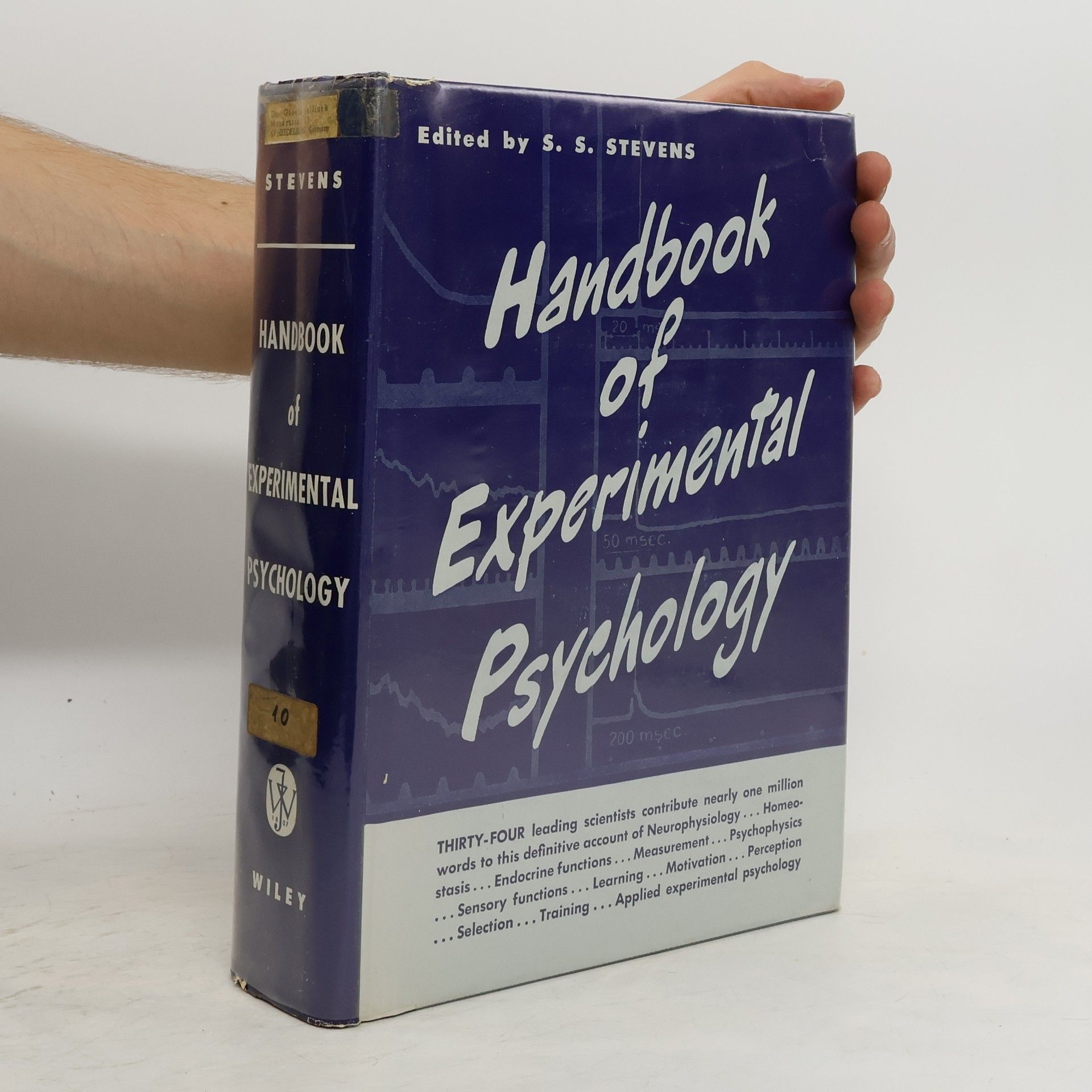 Stanley Smith Stevens Handbook of Experimental Psychology
