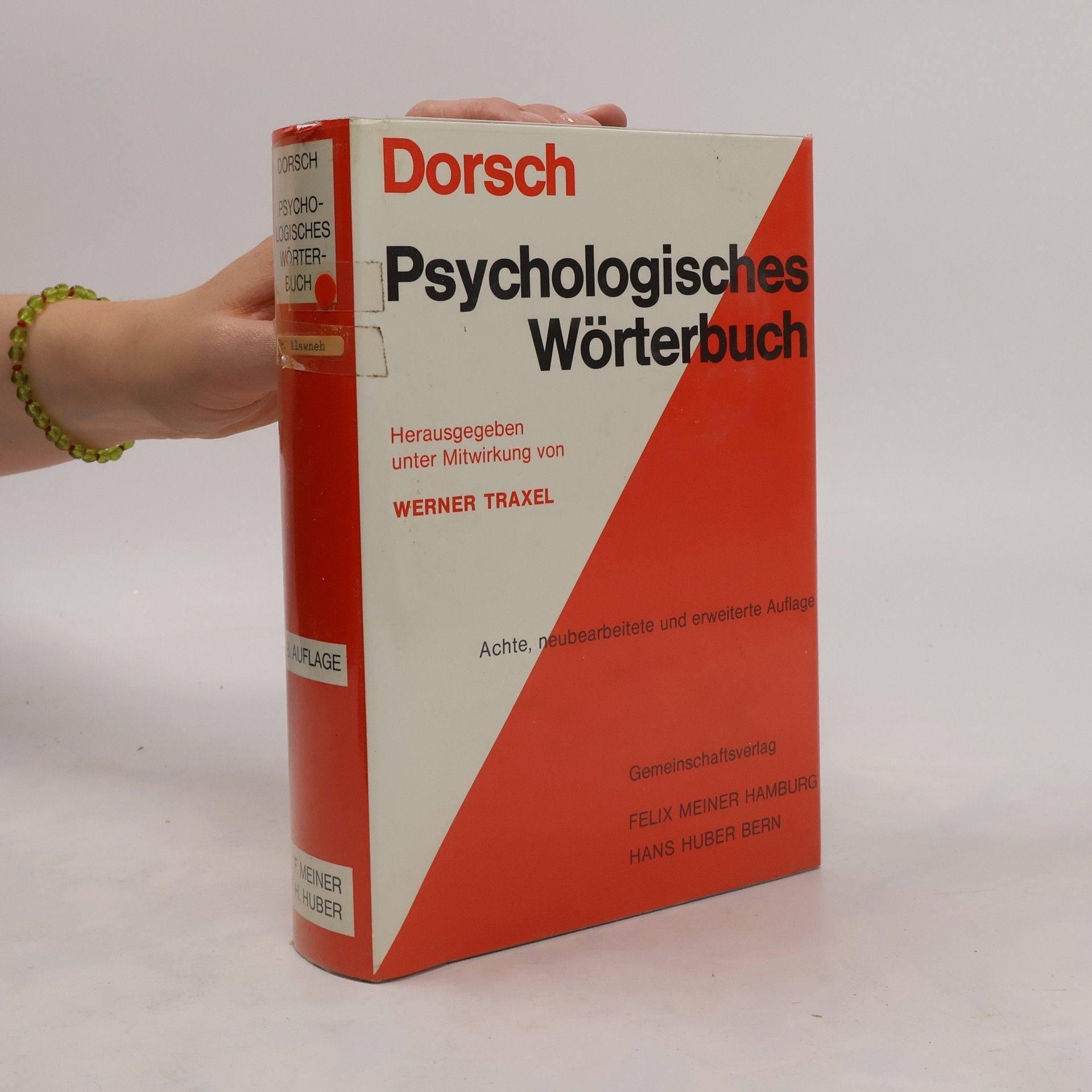 Friedrich Dorsch Psychologisches Wörterbuch