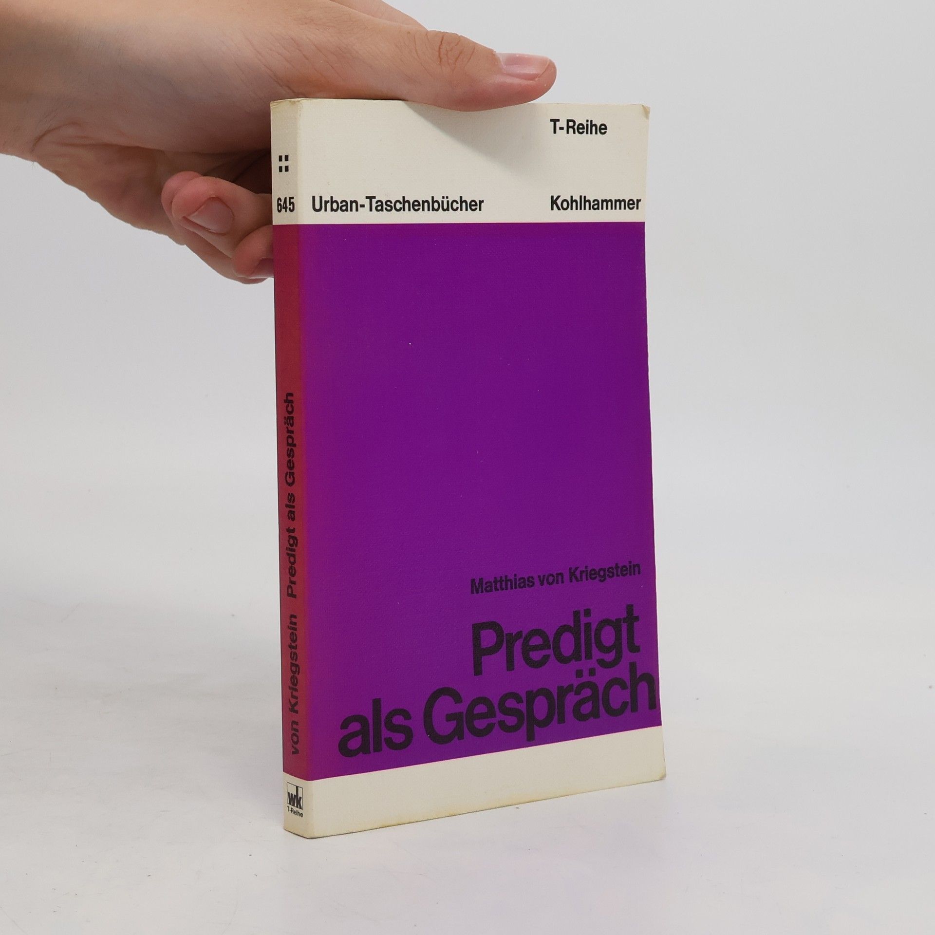 Matthias von Kriegstein Predigt als Gespräch