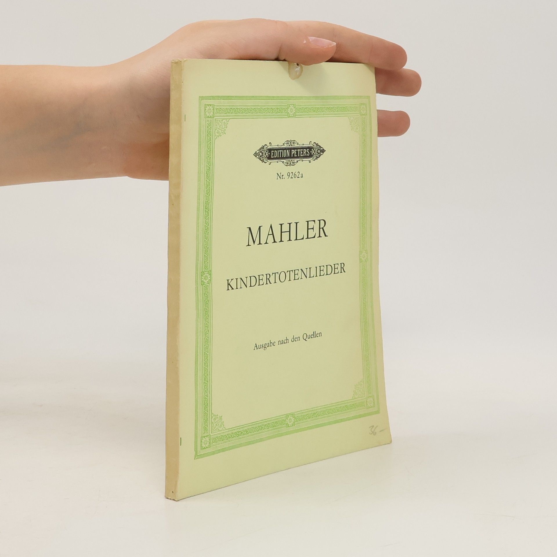 Gustav Mahler Kindertotenlieder