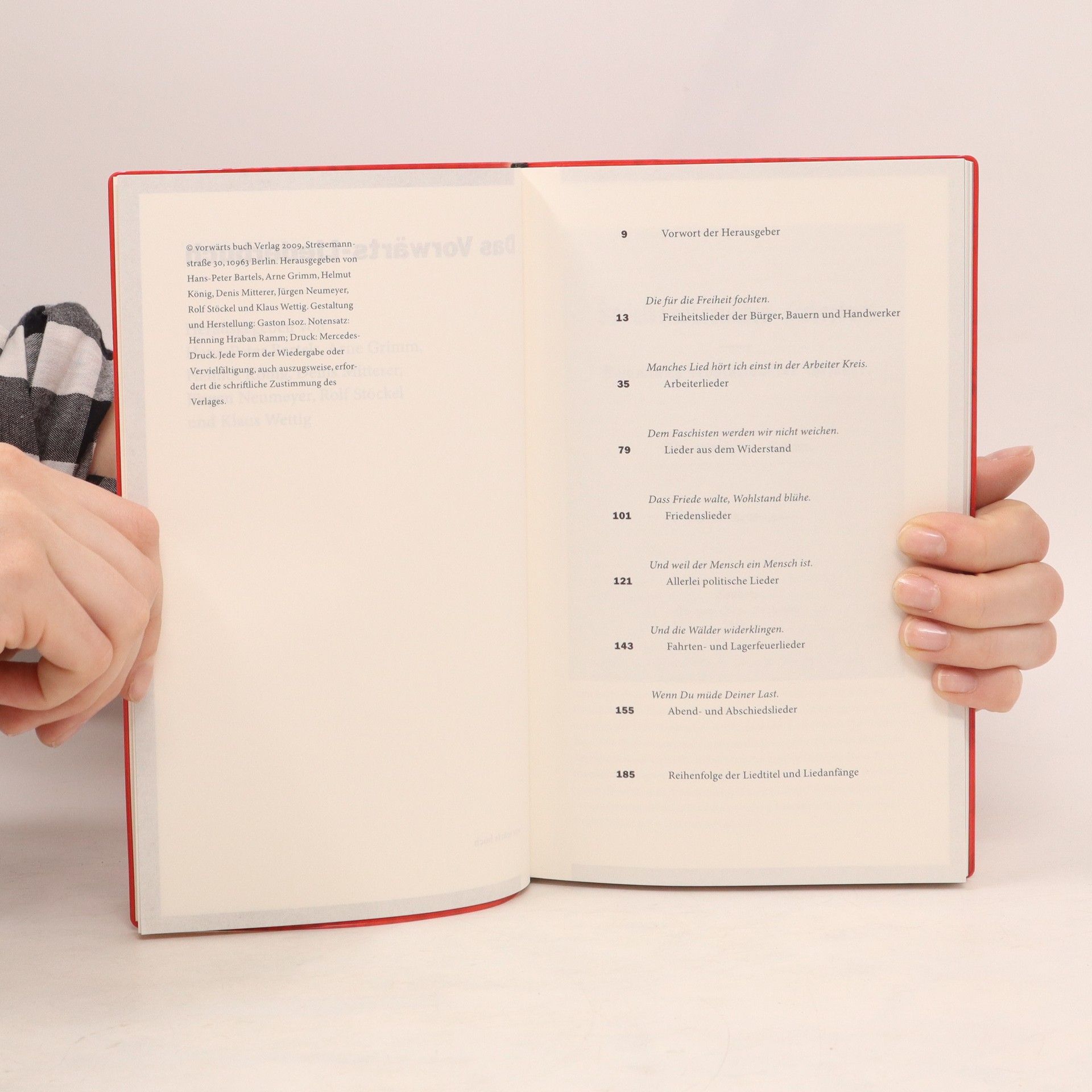 kolektiv Das Vorwärts-Liederbuch