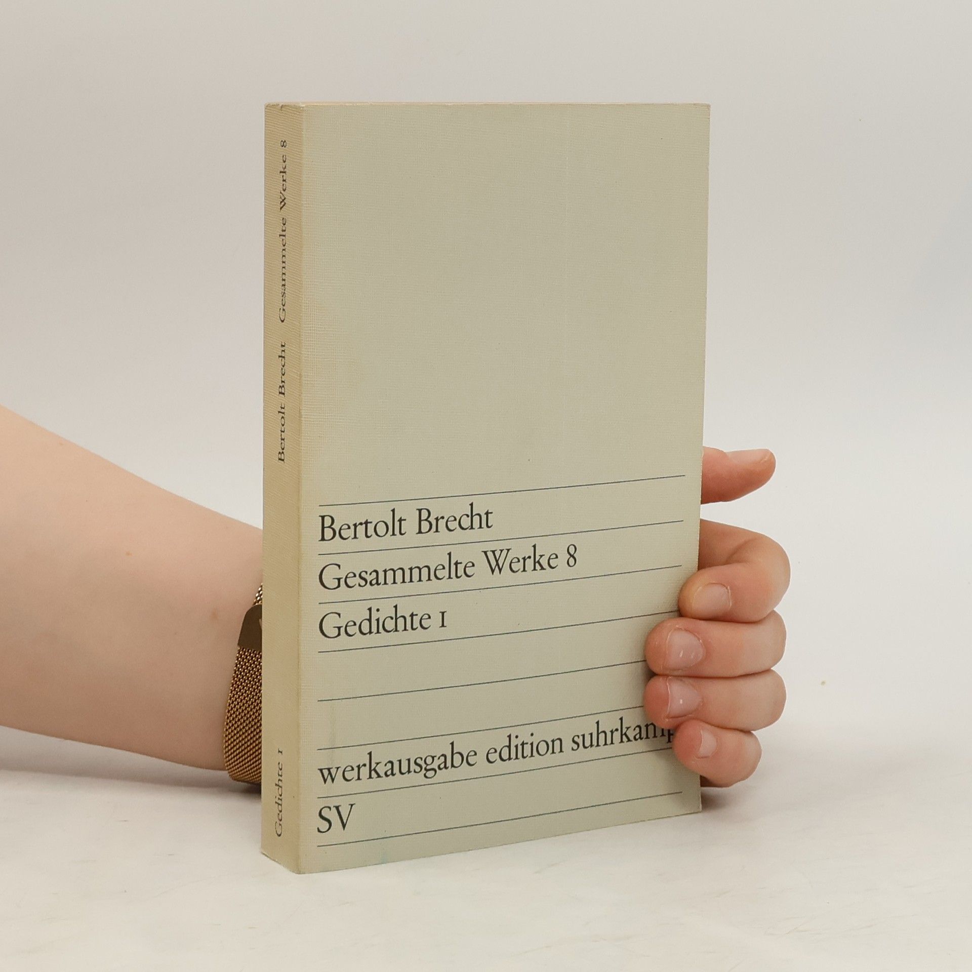 Bertolt Brecht Gesammelte Werke 8. Gedichte 1