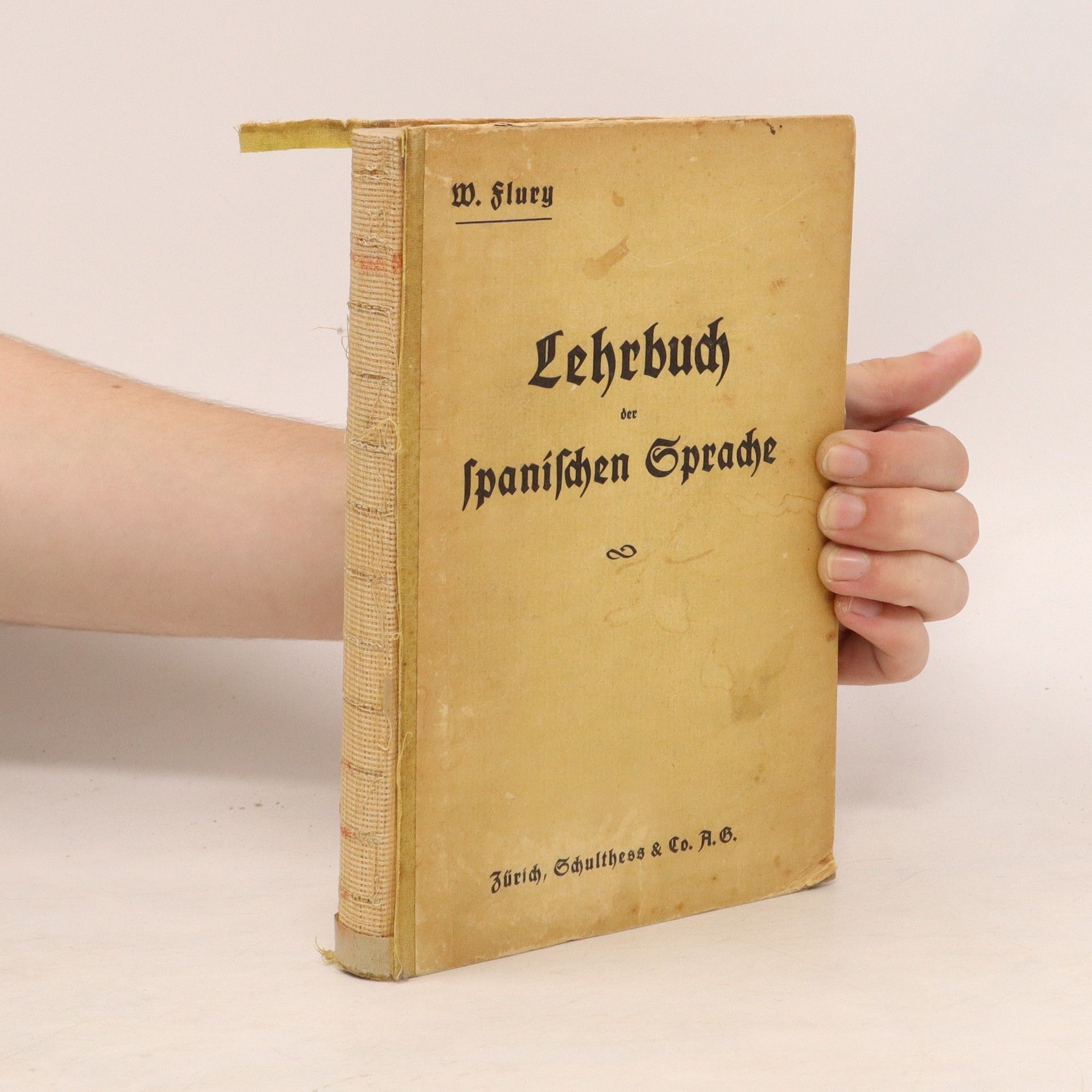 Werner Flury Lehrbuch der spanischen Sprache