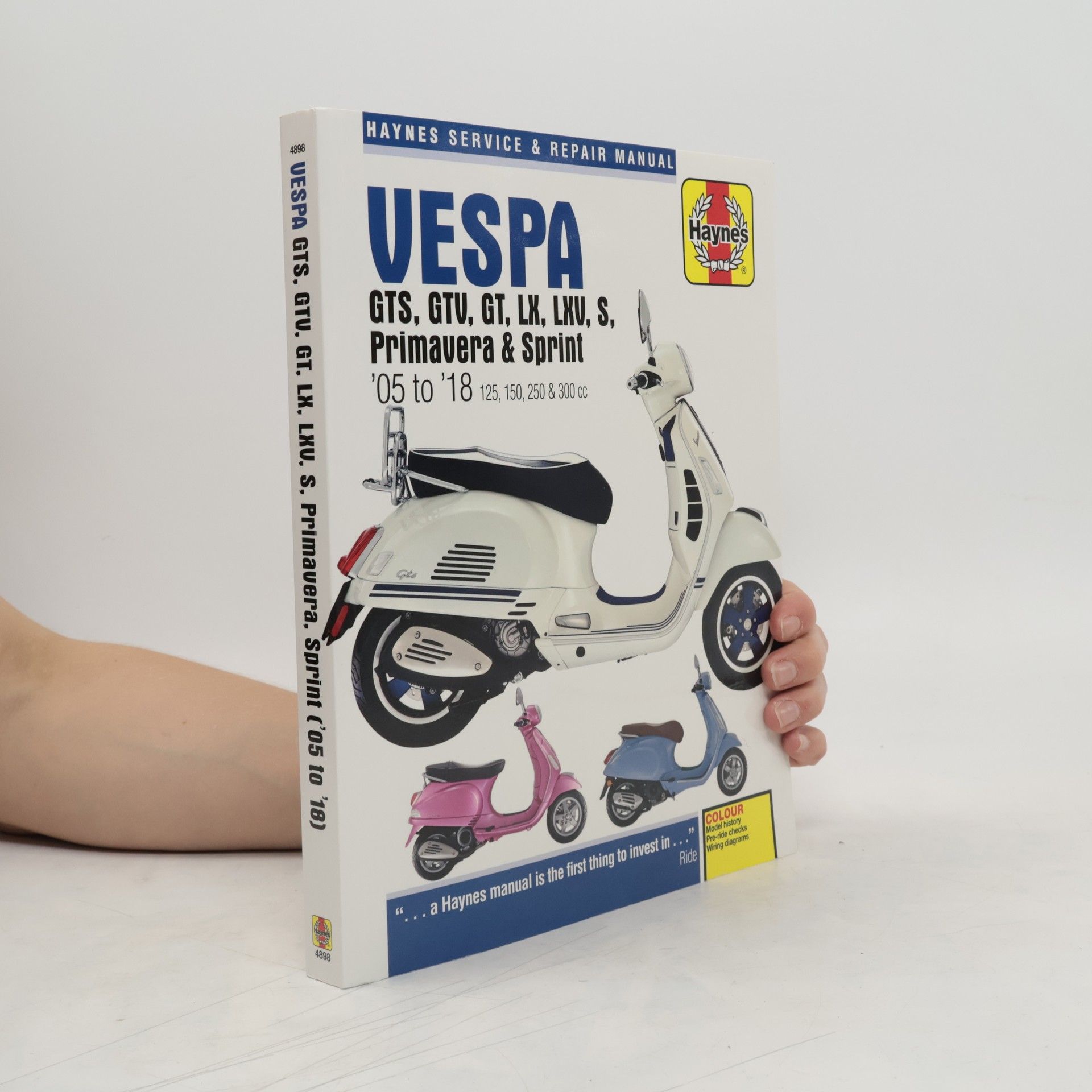 Matthew Coombs Vespa GTS125, 250 & 300ie, LX, S, Primavera 125 & 150 Service & Repair Manual (2005 to 2018)
