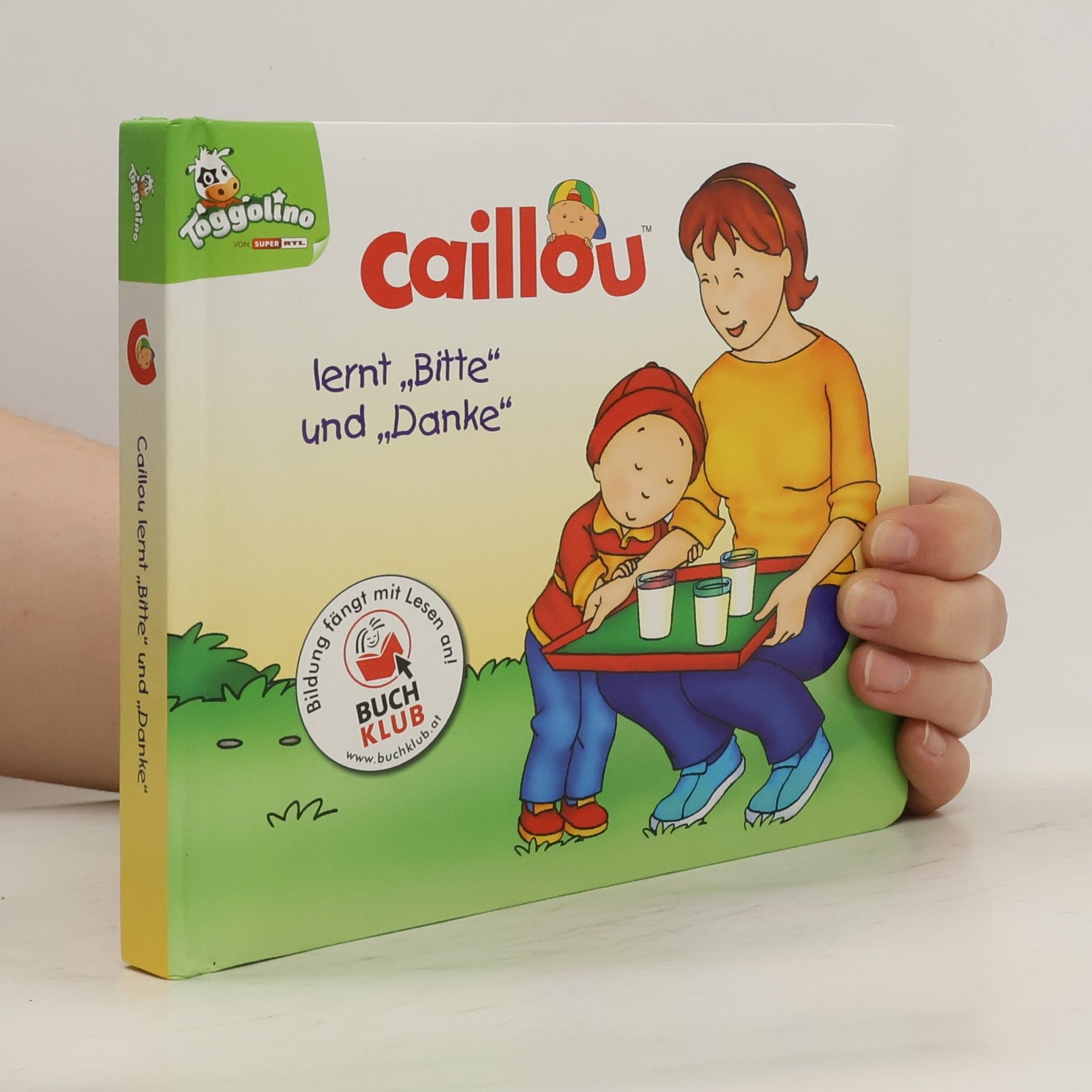Autorenkollektiv Caillou lernt "Bitte" und "Danke"