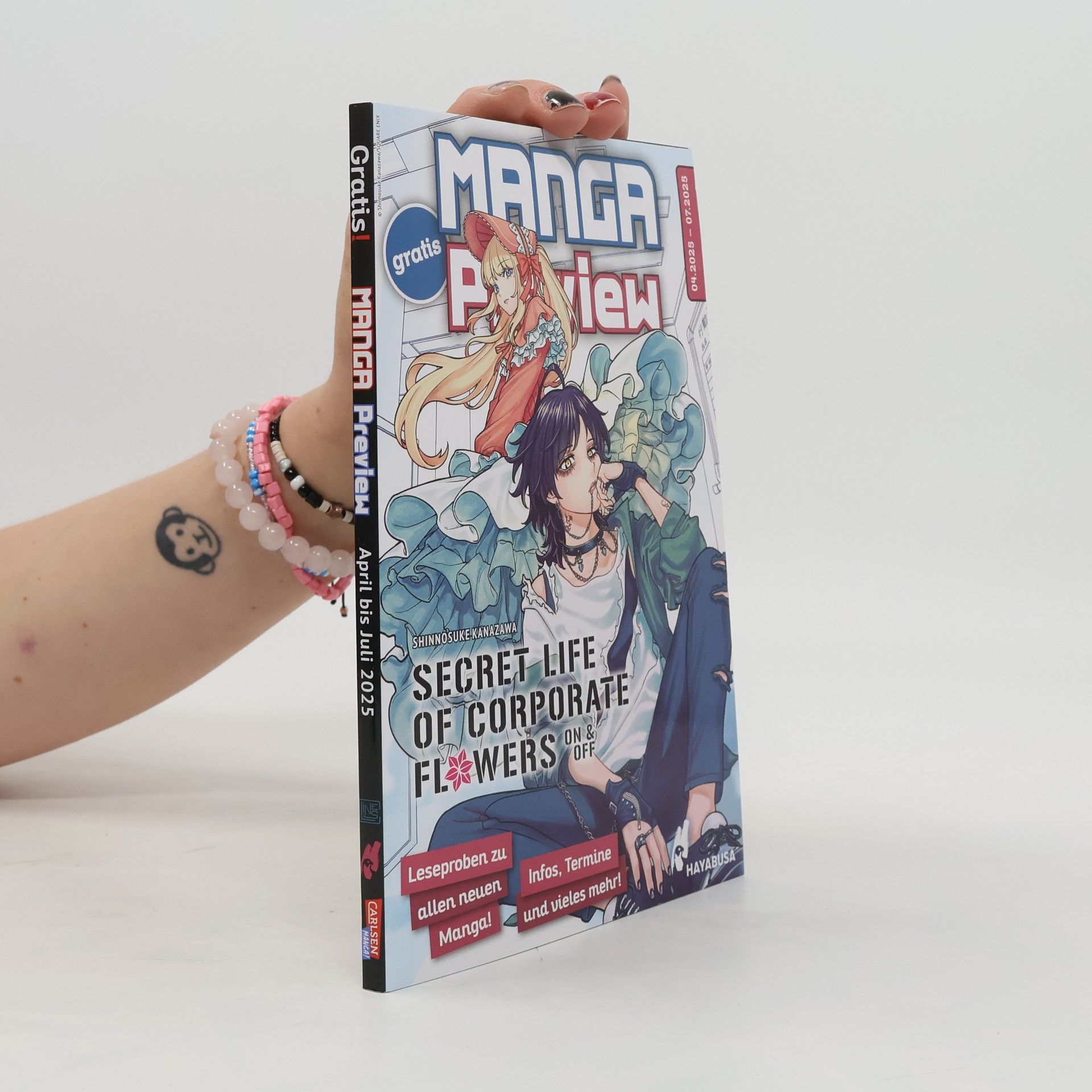 Shinnosuke Kanazawa Manga Preview: Secret Life of Corporate Flowers. 4/25 - 7/25