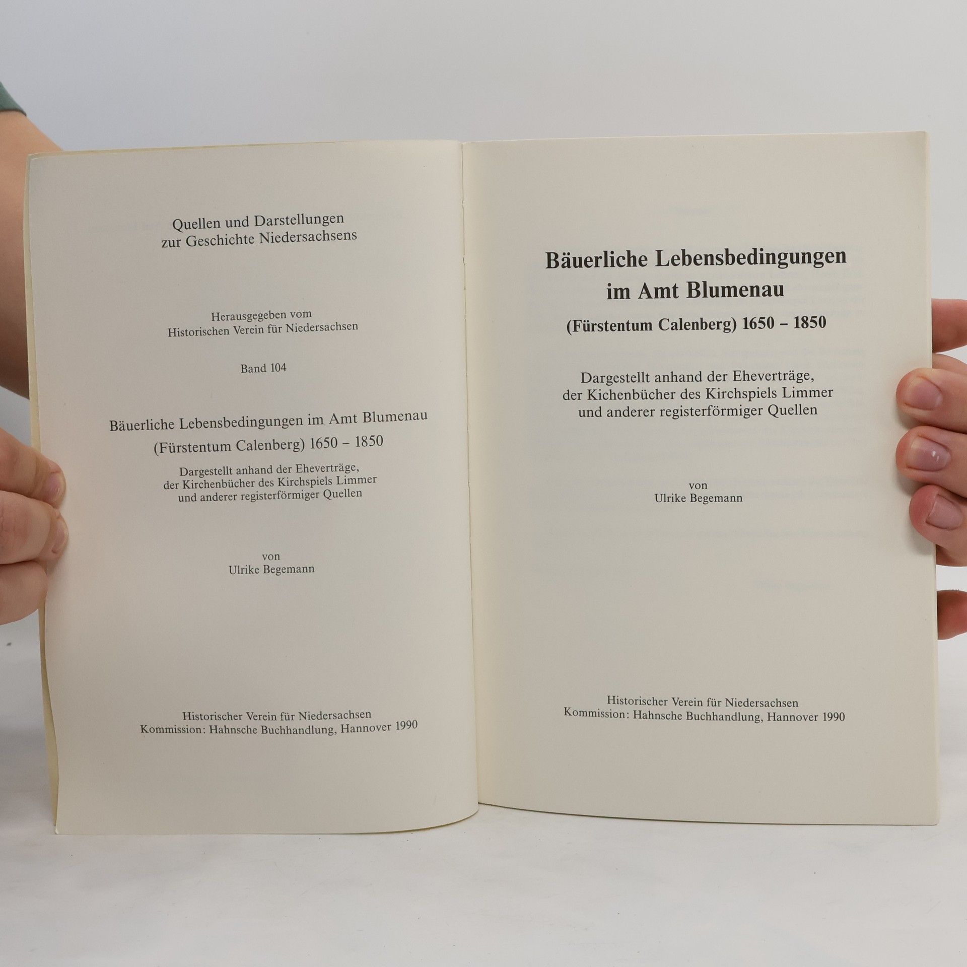 Ulrike Begemann Bäuerliche Lebensbedingungen im Amt Blumenau