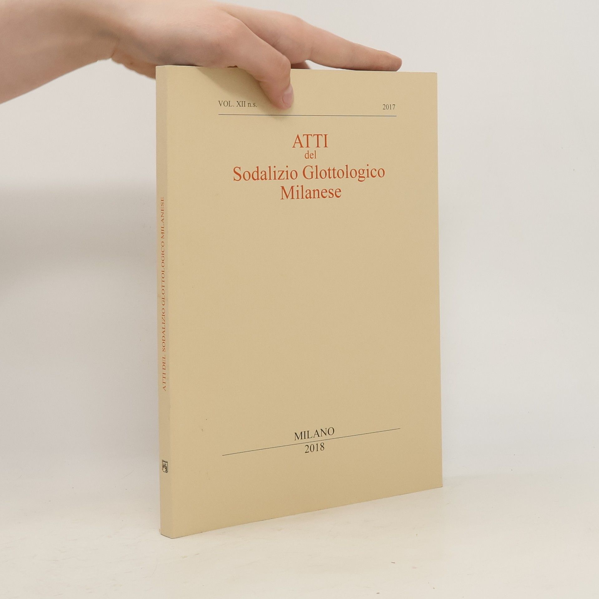 AA.VV. Atti del sodalizio glottologico milanese (2017)