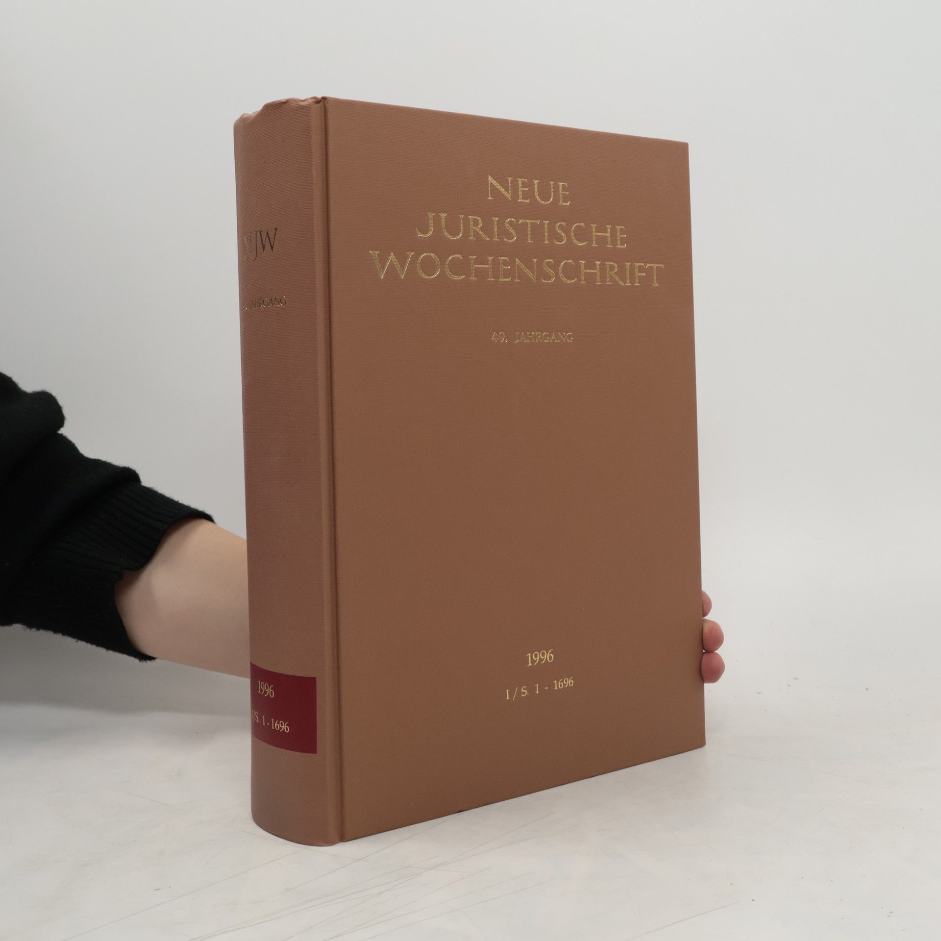 Autorenkollektiv Neue Juristische Wochenschrift 1/S 1-1696