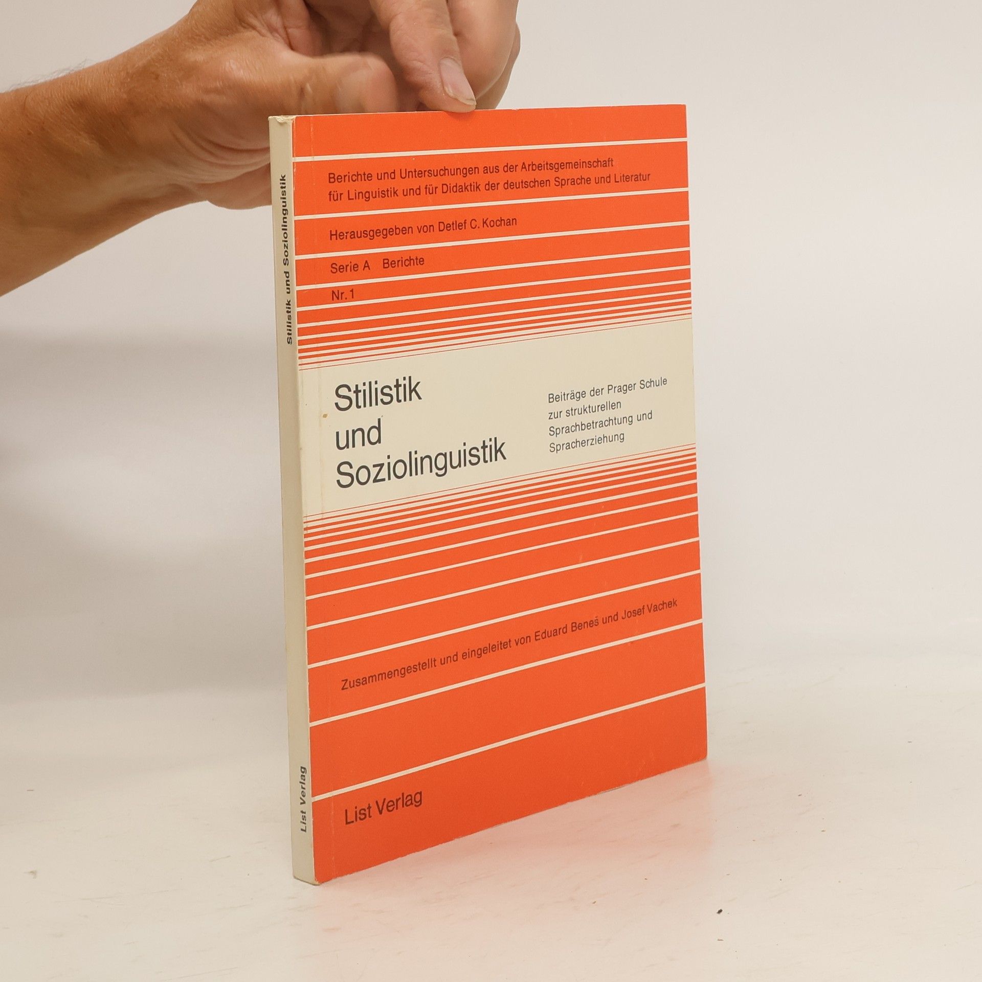 Edvard Beneš Stilistik und Soziolinguistik