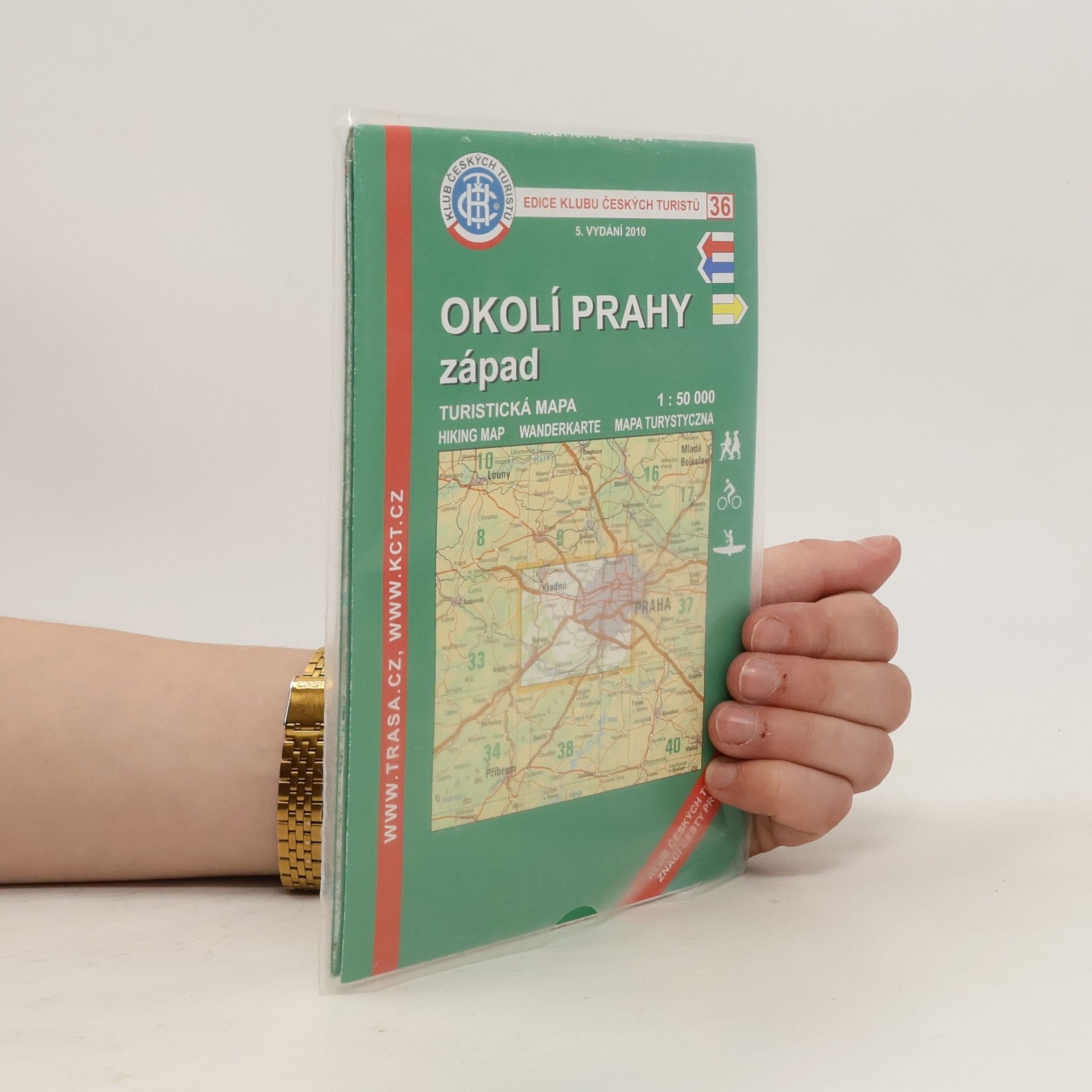 Collectif d'auteurs Okolí Prahy - západ: turistická mapa 1:50 000