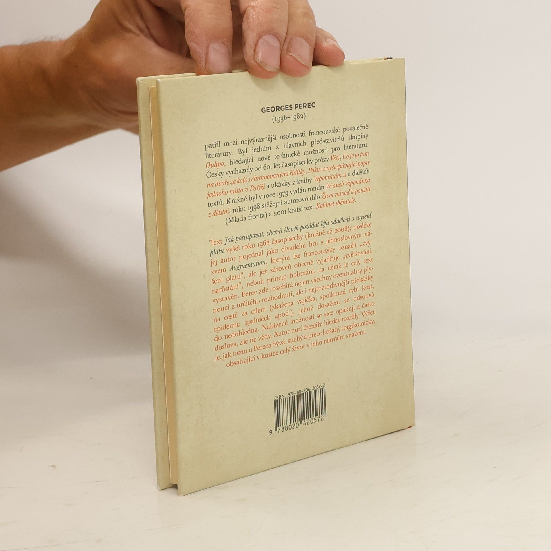 Georges Perec Jak postupovat, chce-li člověk požádat šéfa oddělení o zvýšení platu
