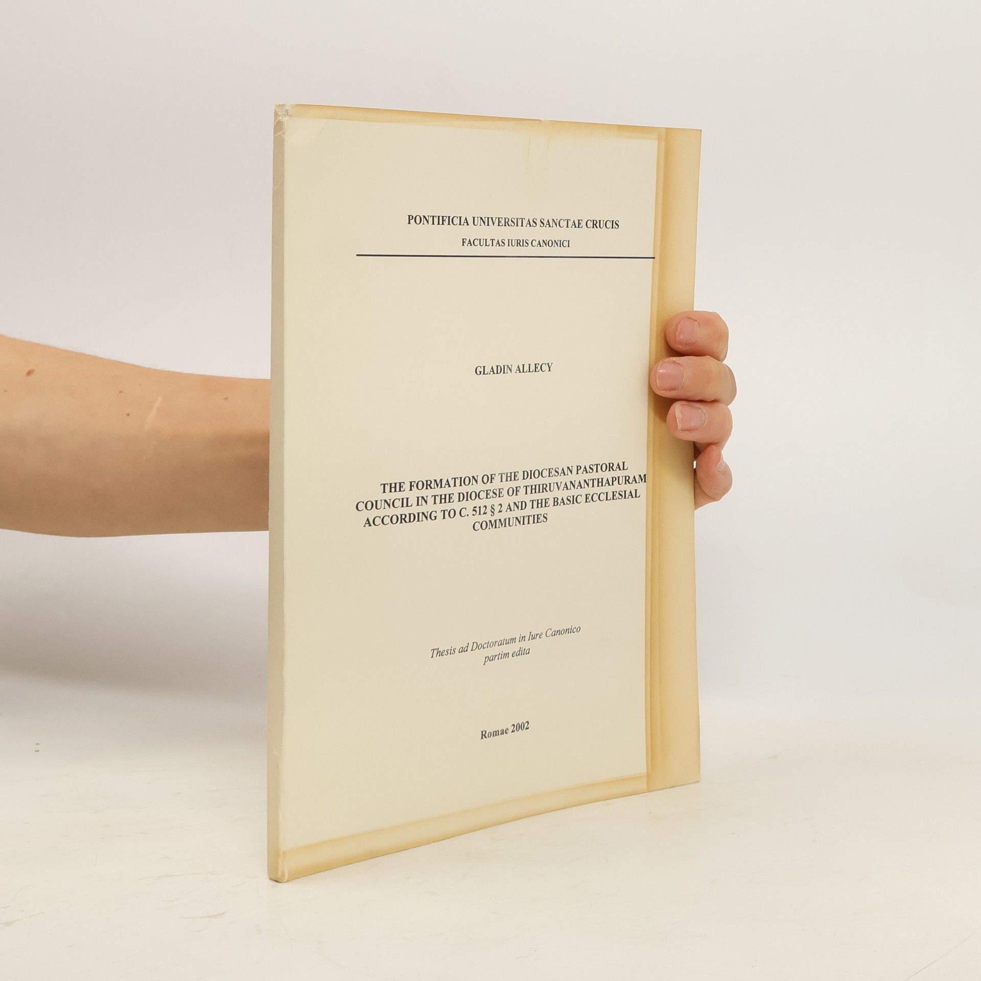 Gladin Allecy The Formation of the Diocesan Pastoral