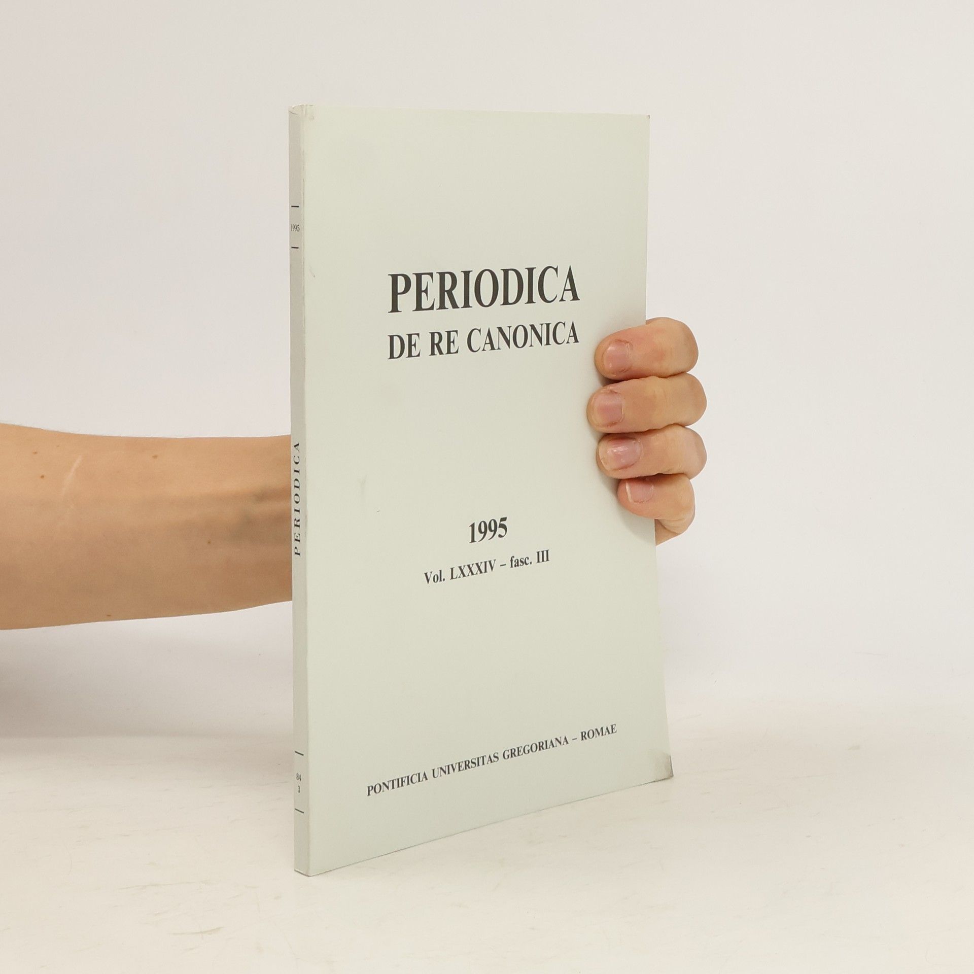 AA.VV. Periodica de re canonica