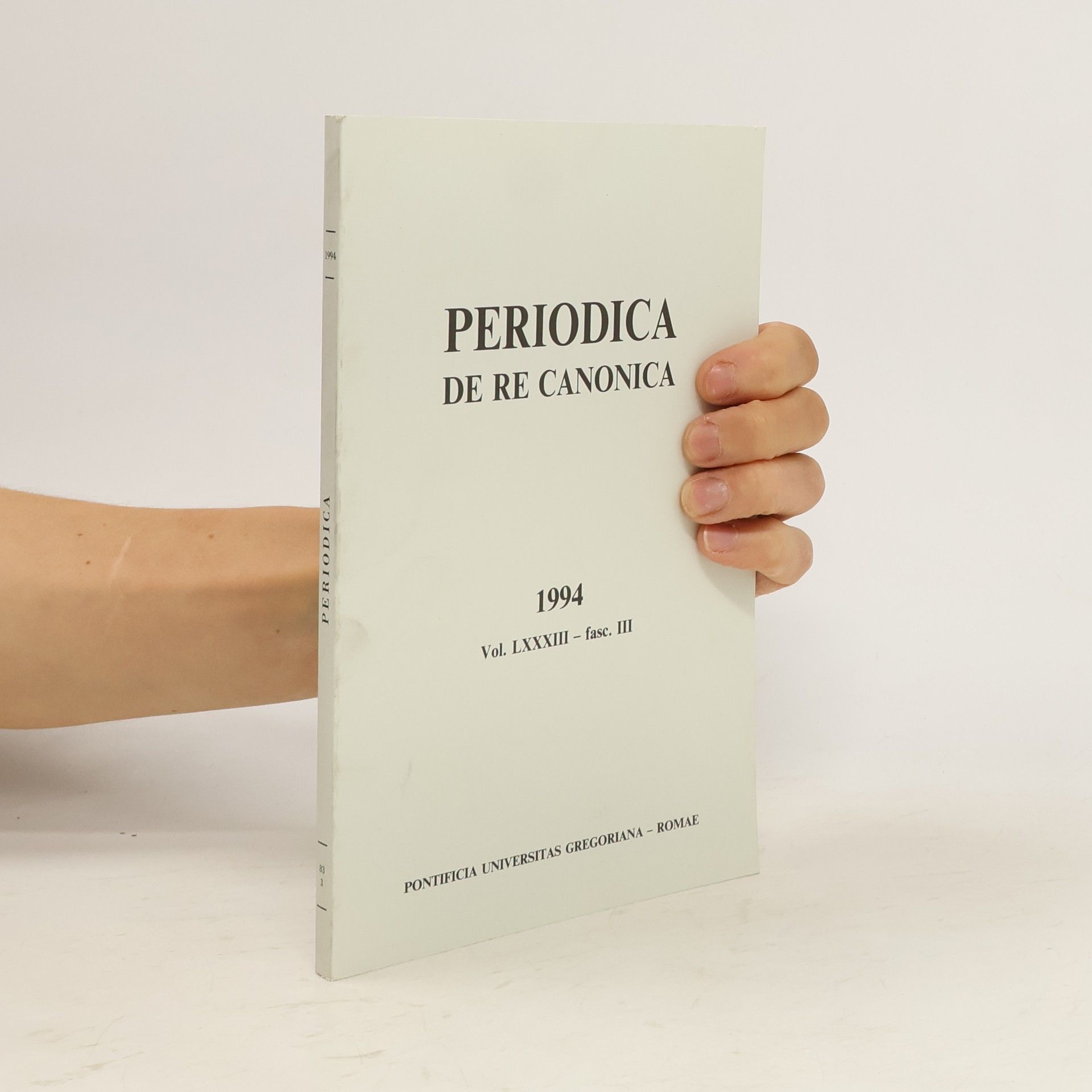 AA.VV. Periodica de re Canonica