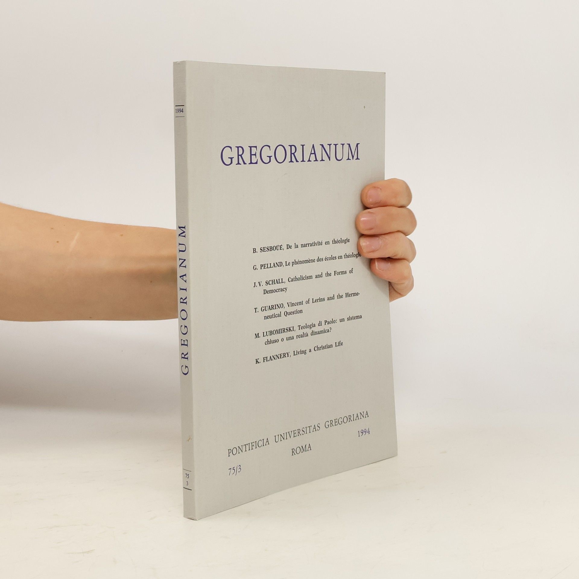 Collectif d'auteurs Gregorianum 75/3