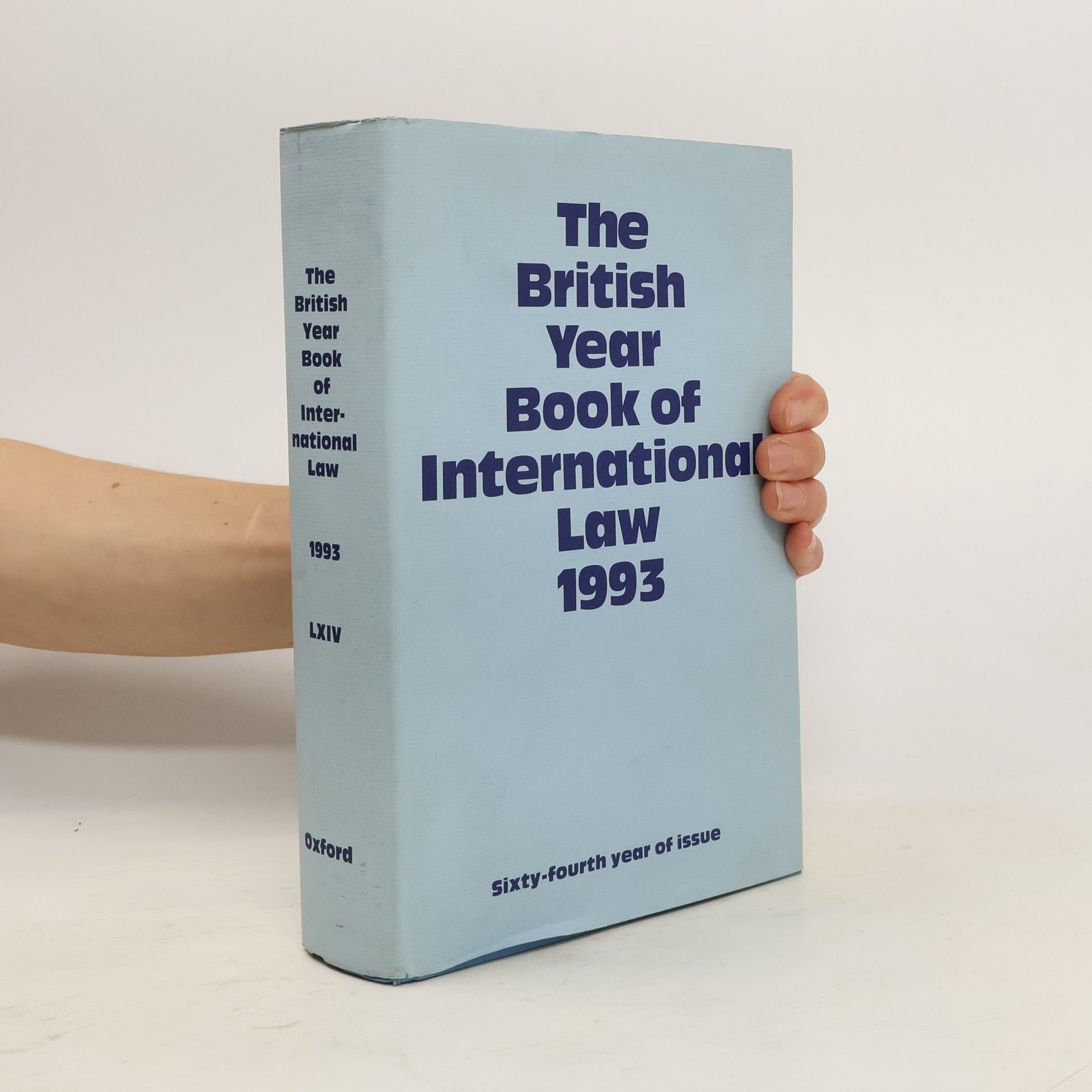 Ian Brownlie The British Year Book of International Law LXIV
