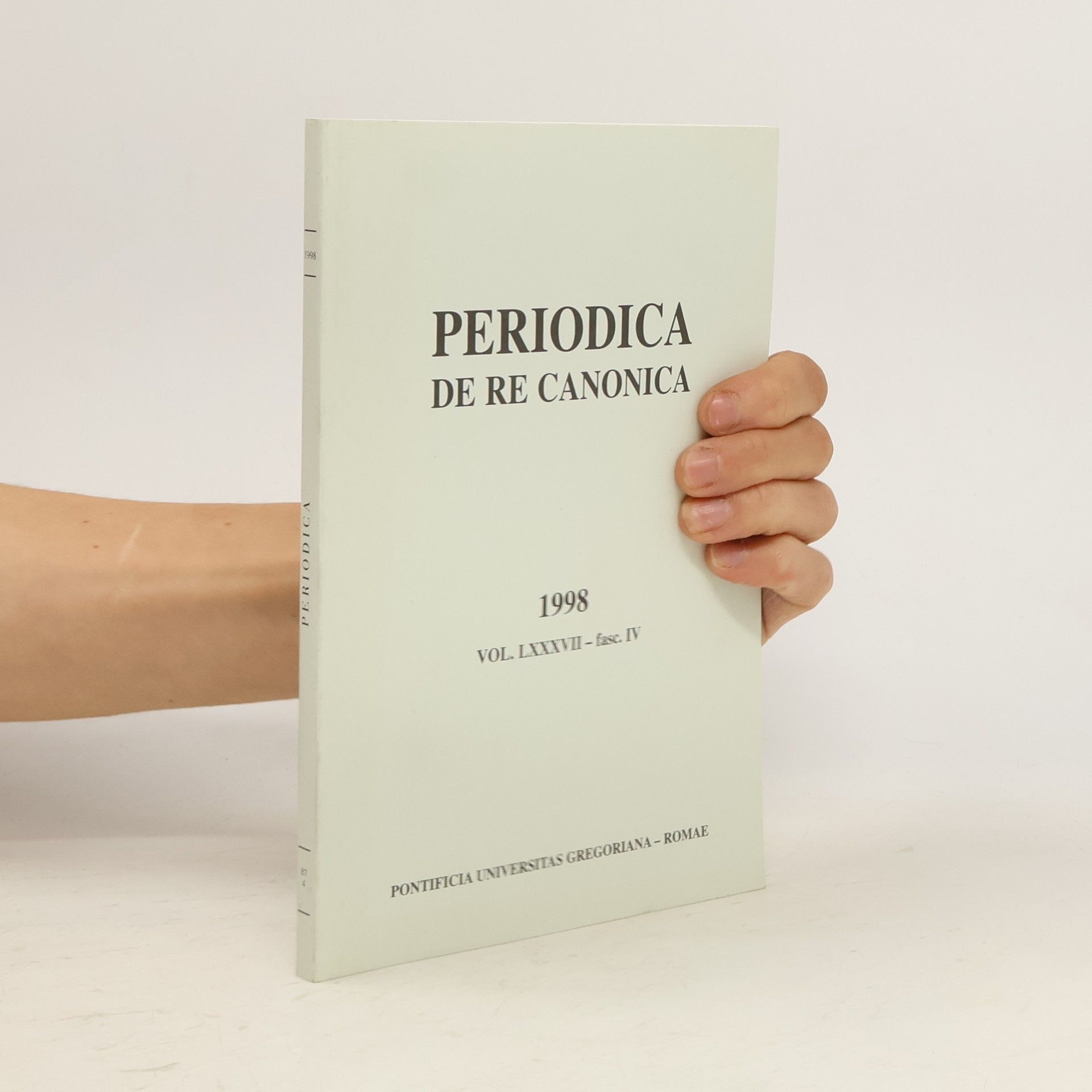 Collectif d'auteurs Periodica de re canonica