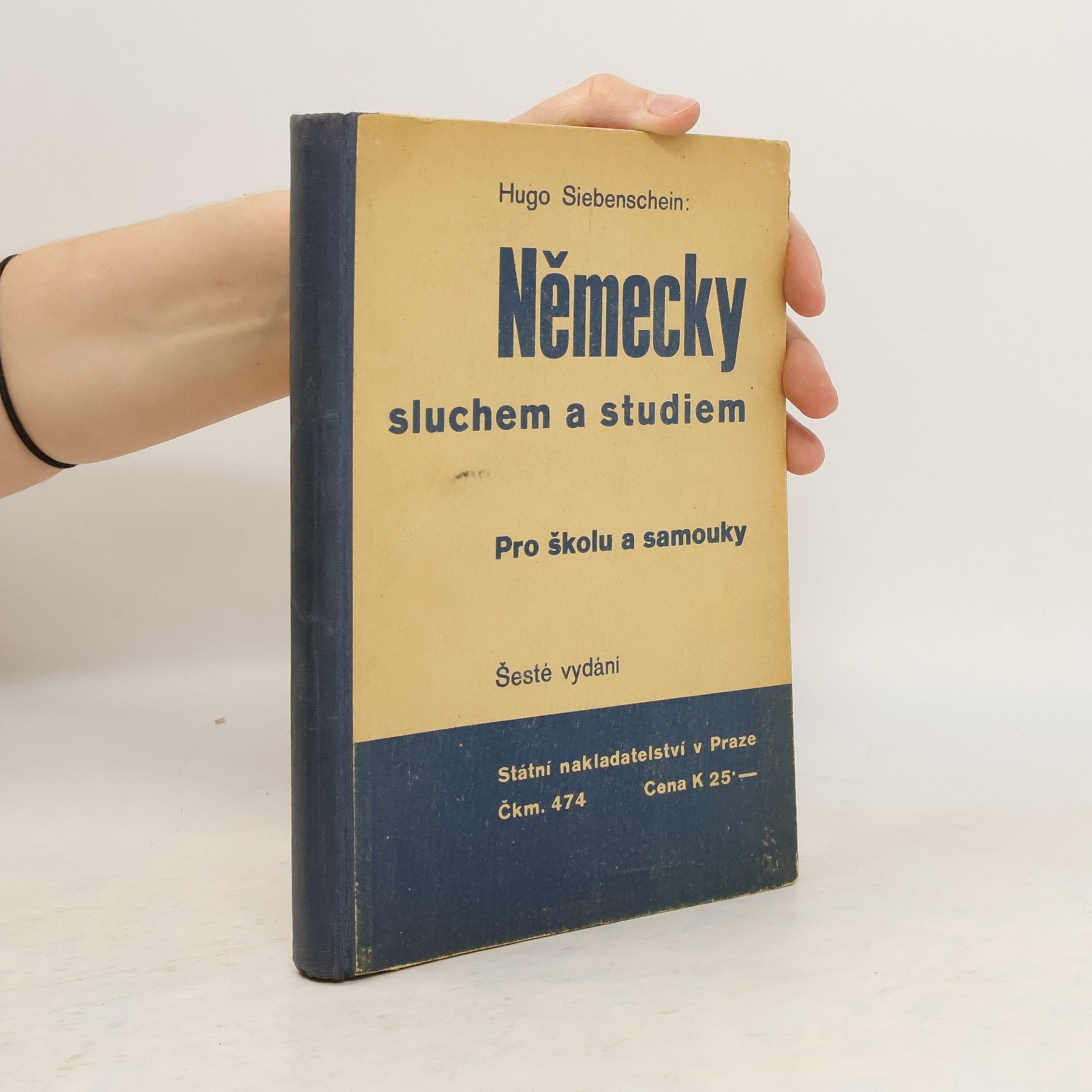 Hugo Siebenschein Německy sluchem a studiem pro školu a samouky