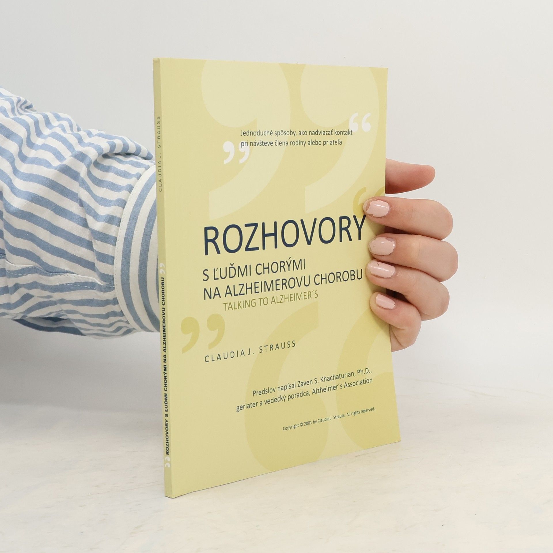 Michaela Nováková Rozhovory s l'udmi chorými na Alzheimerovu chorobu