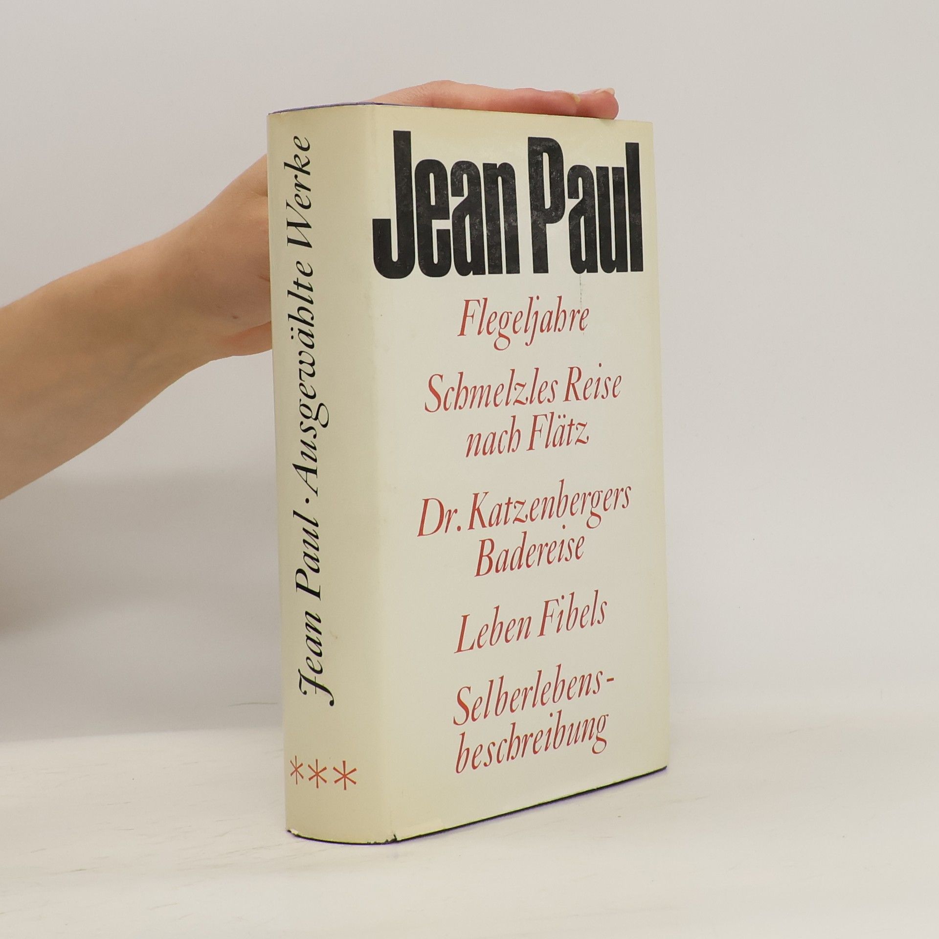 Jean Paul Ausgewähltre Werke