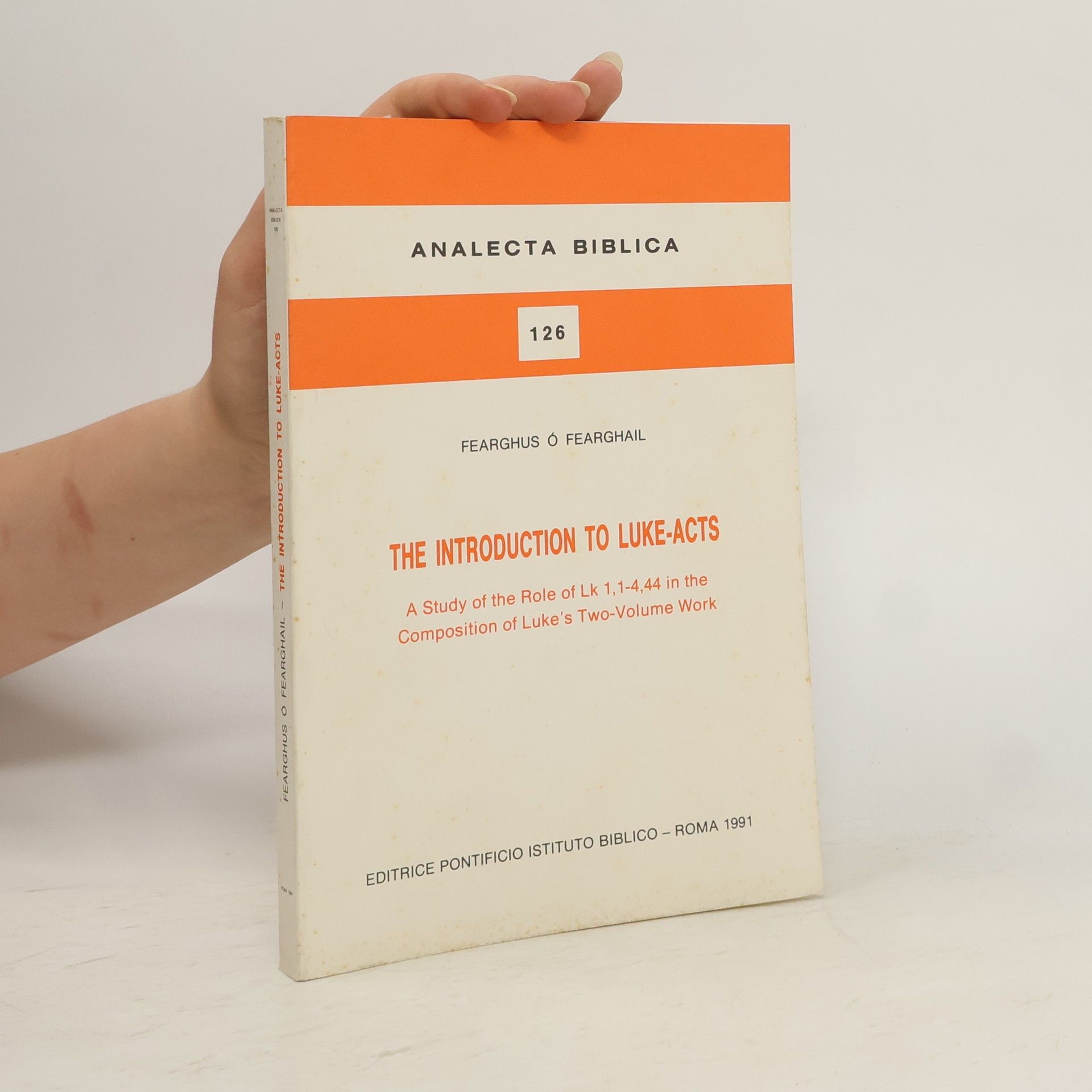 Fearghus Ó Fearghail The Introduction to Luke-Acts