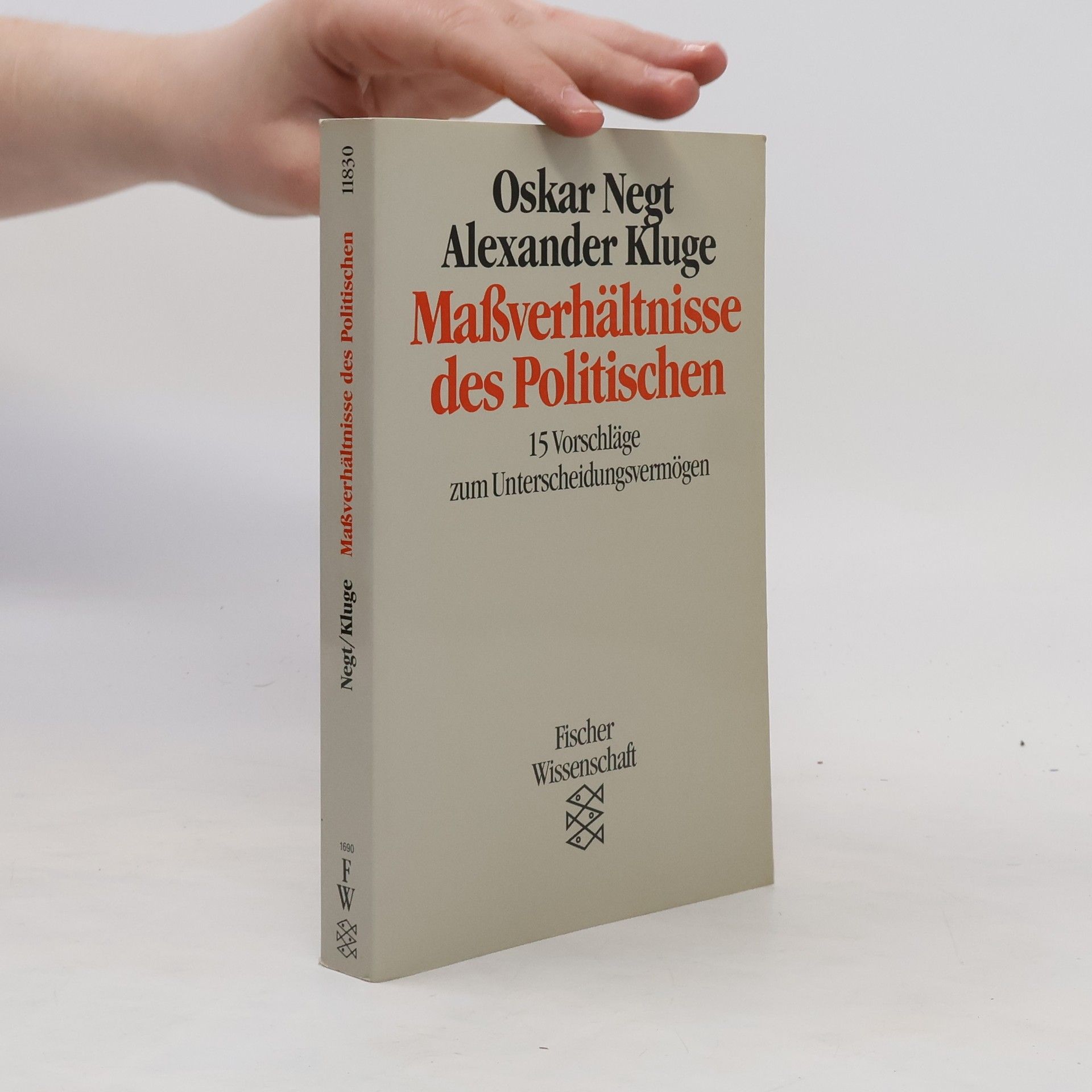 Oskar Negt Massverhältnisse des Politischen