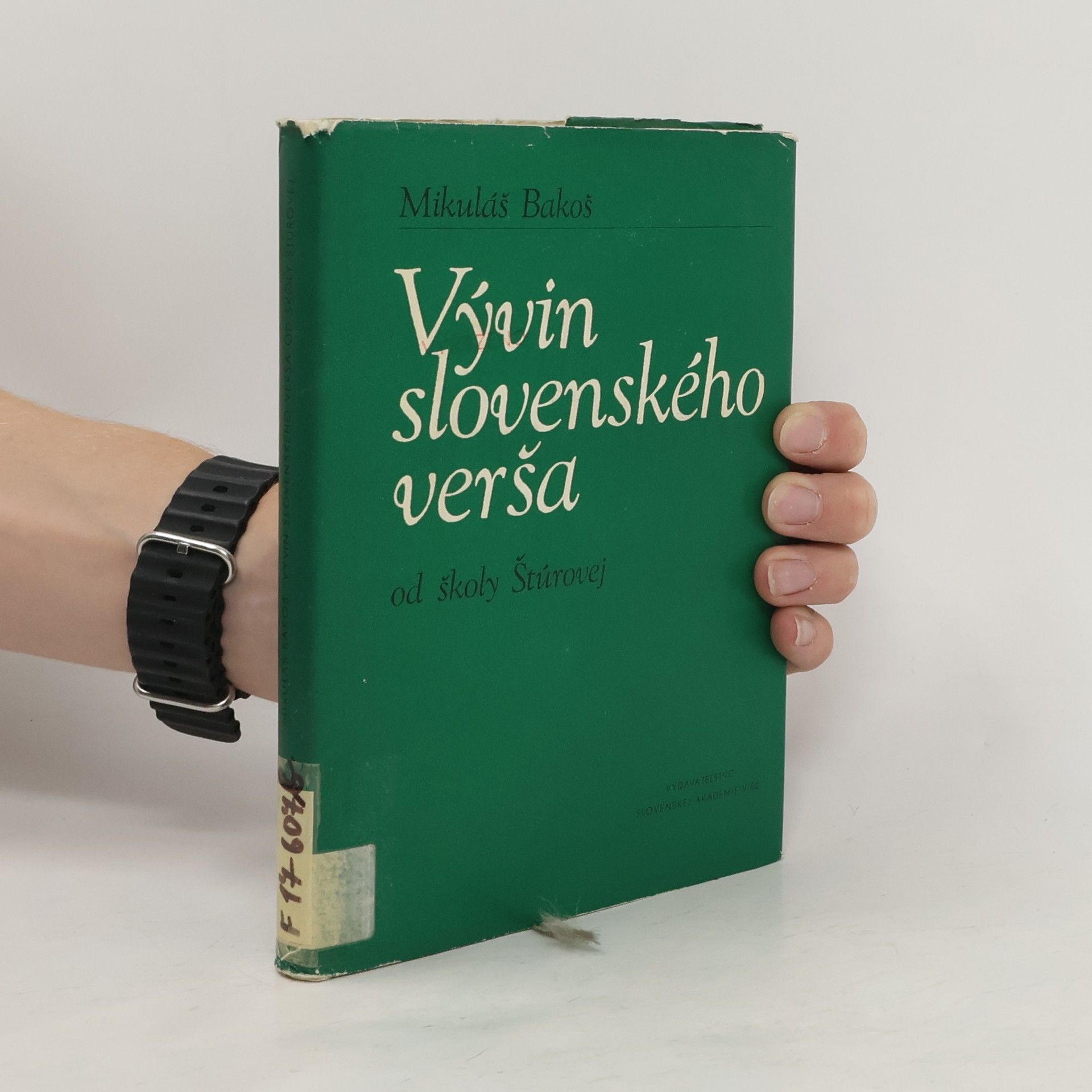 Mikuláš Bakoš Vývin slovenského verša