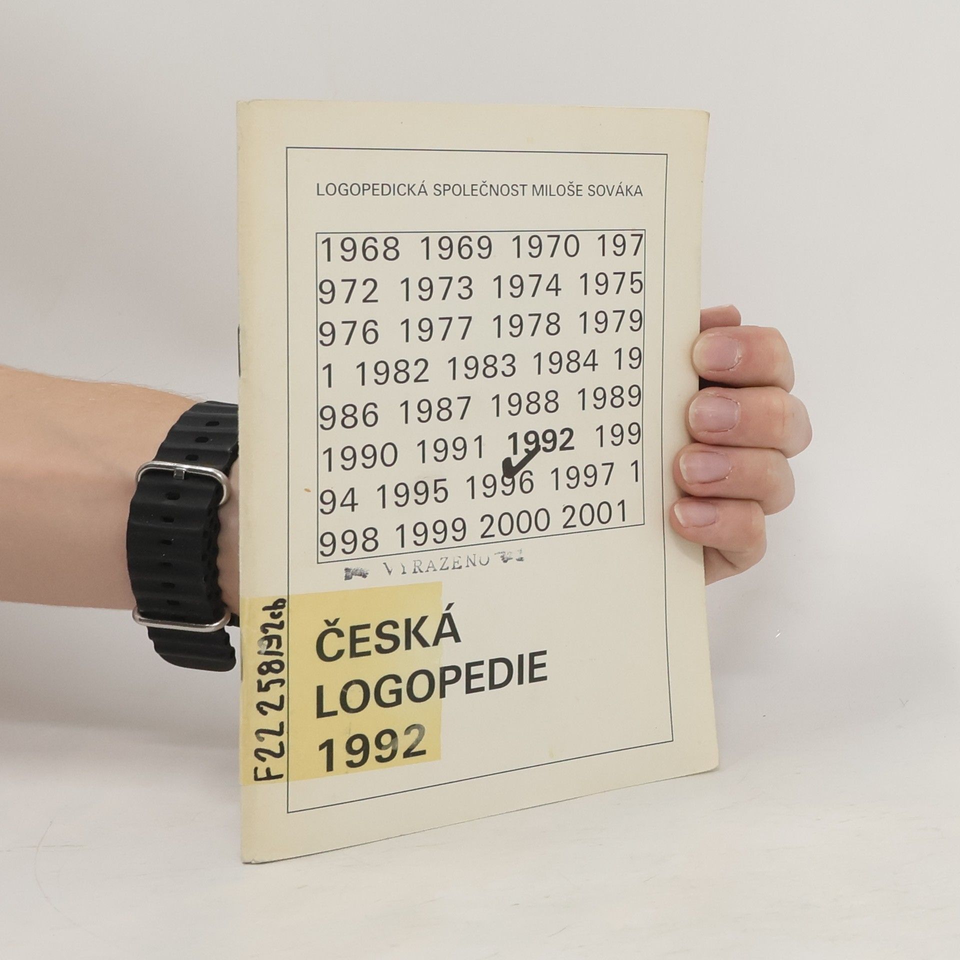 Jaroslava Vališová Česká logopedie 1992