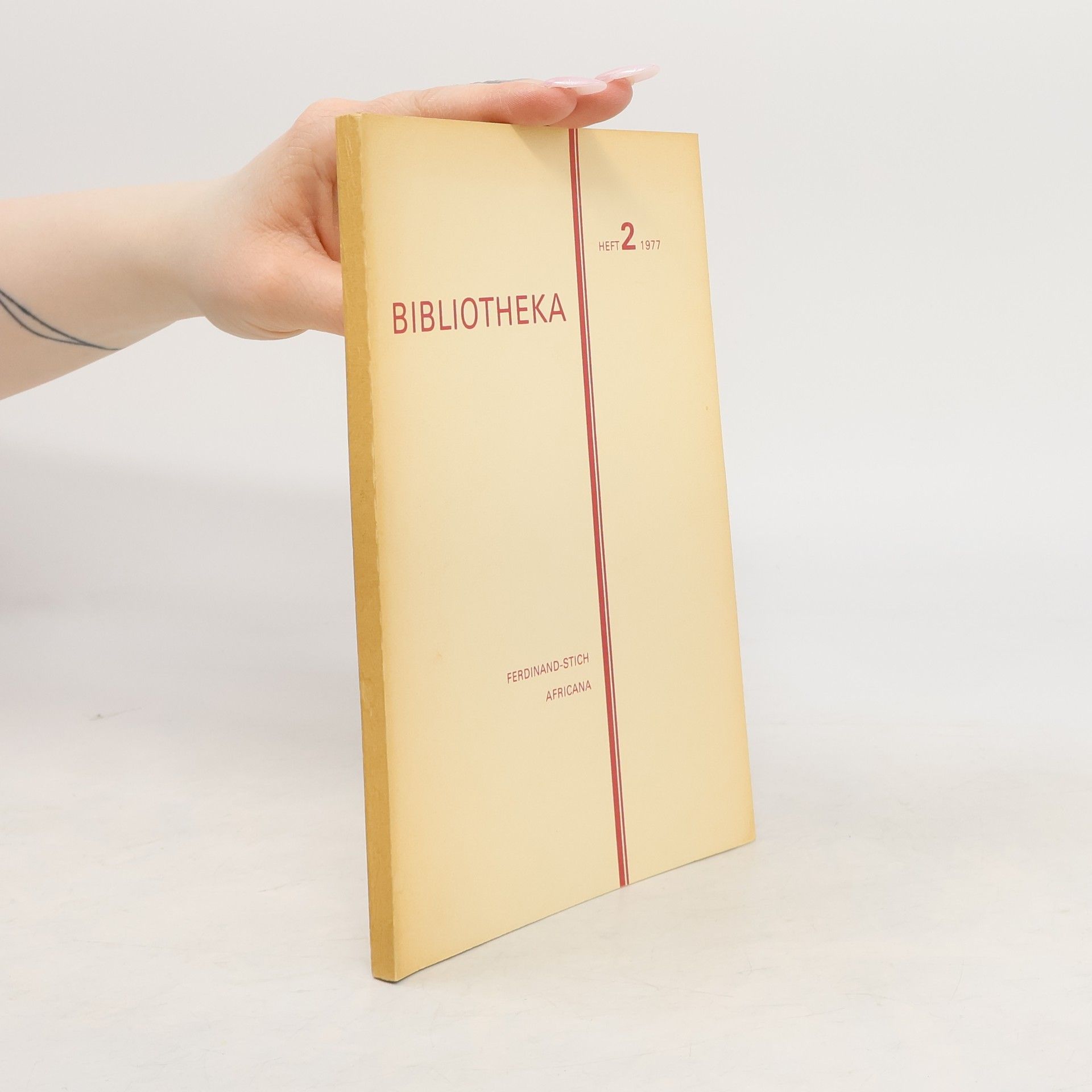 Auteurscollectief Bibliotheka Heft 2/1977. Ferdinand Stich Africana