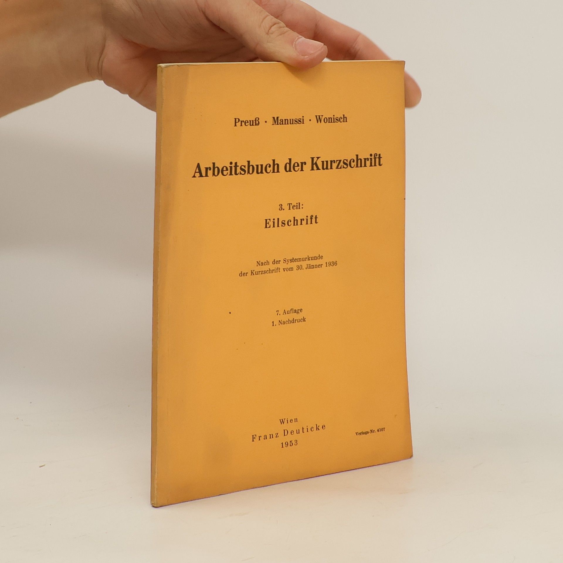 Kolektív autorov Arbeitsbuch der Kurzschrift