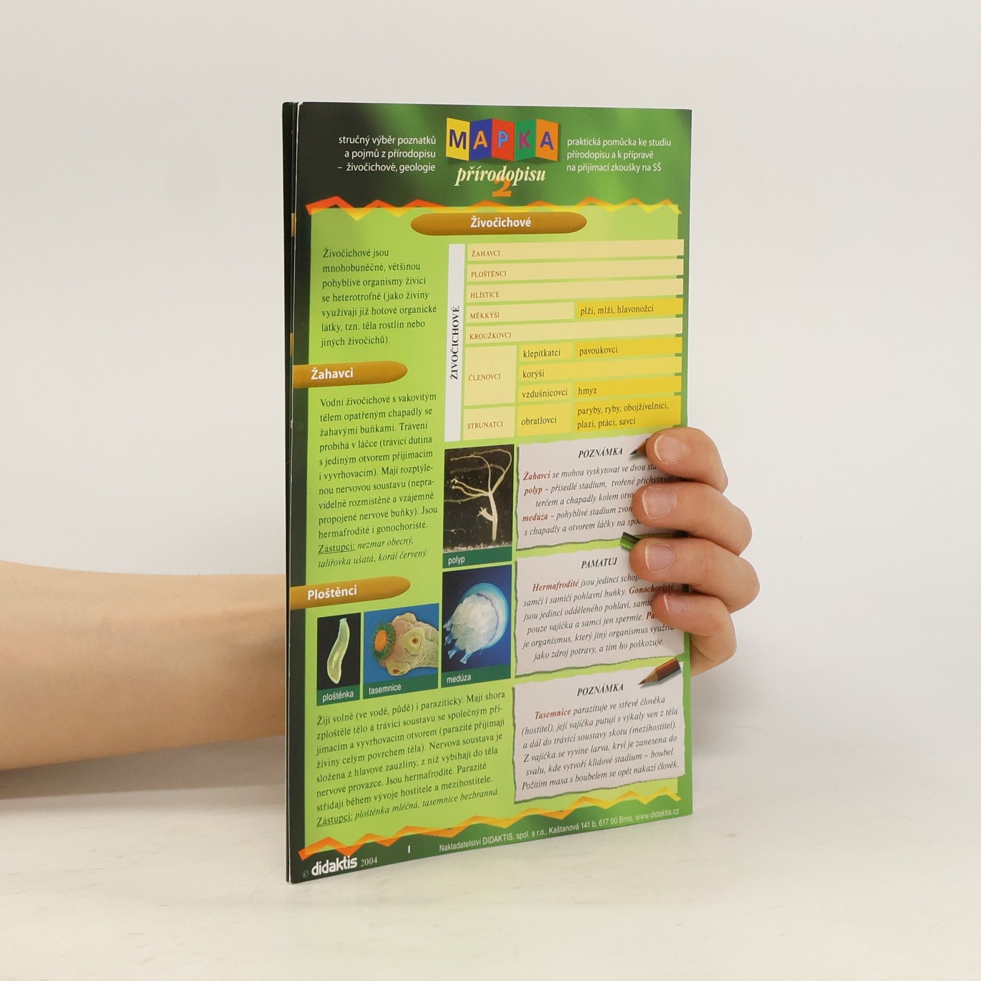 Autorenkollektiv Mapka přírodopisu 2: Stručný výběr poznatků a pojmů z přírodopisu - živočichové, geologie