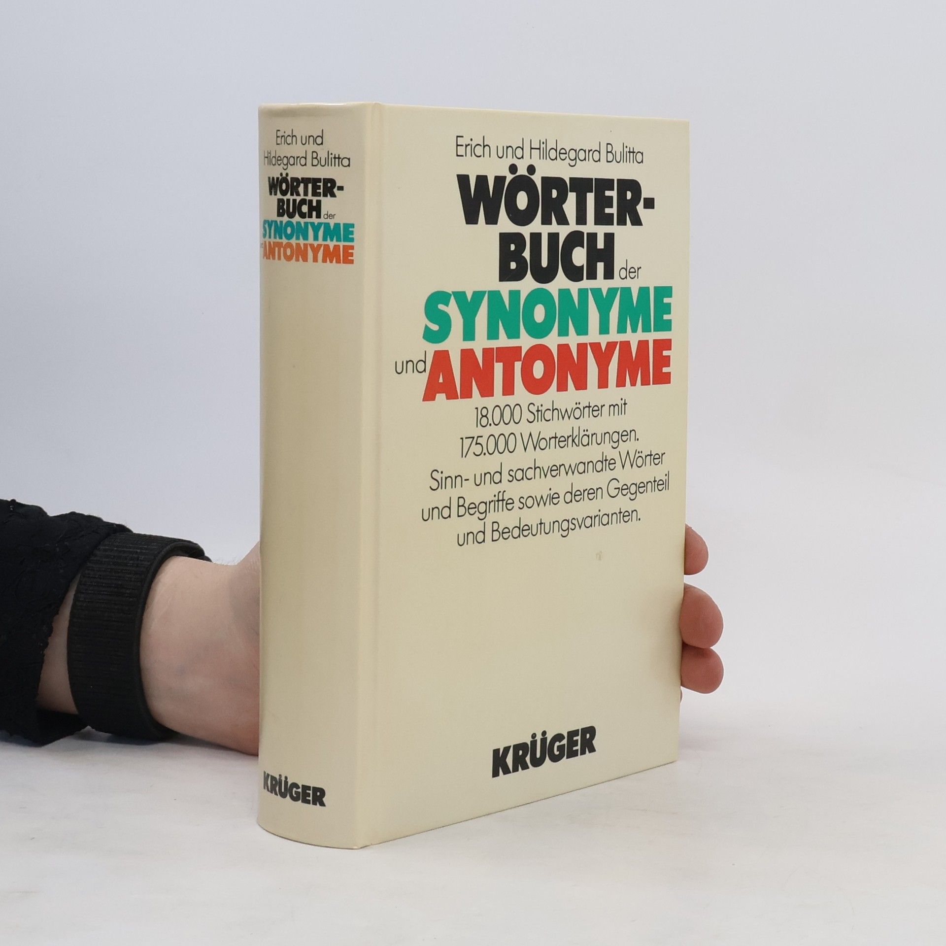Erich Bulitta Wörterbuch der Synonyme und Antonyme