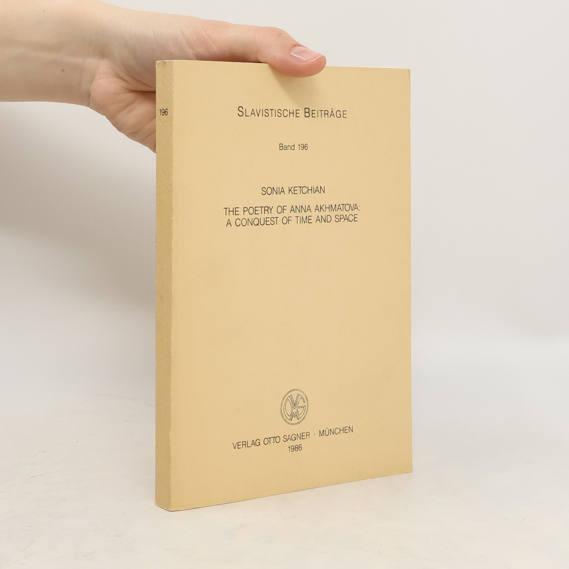 Sonia I. Ketchian The poetry of Anna Akhmatova: a conquest of time and space