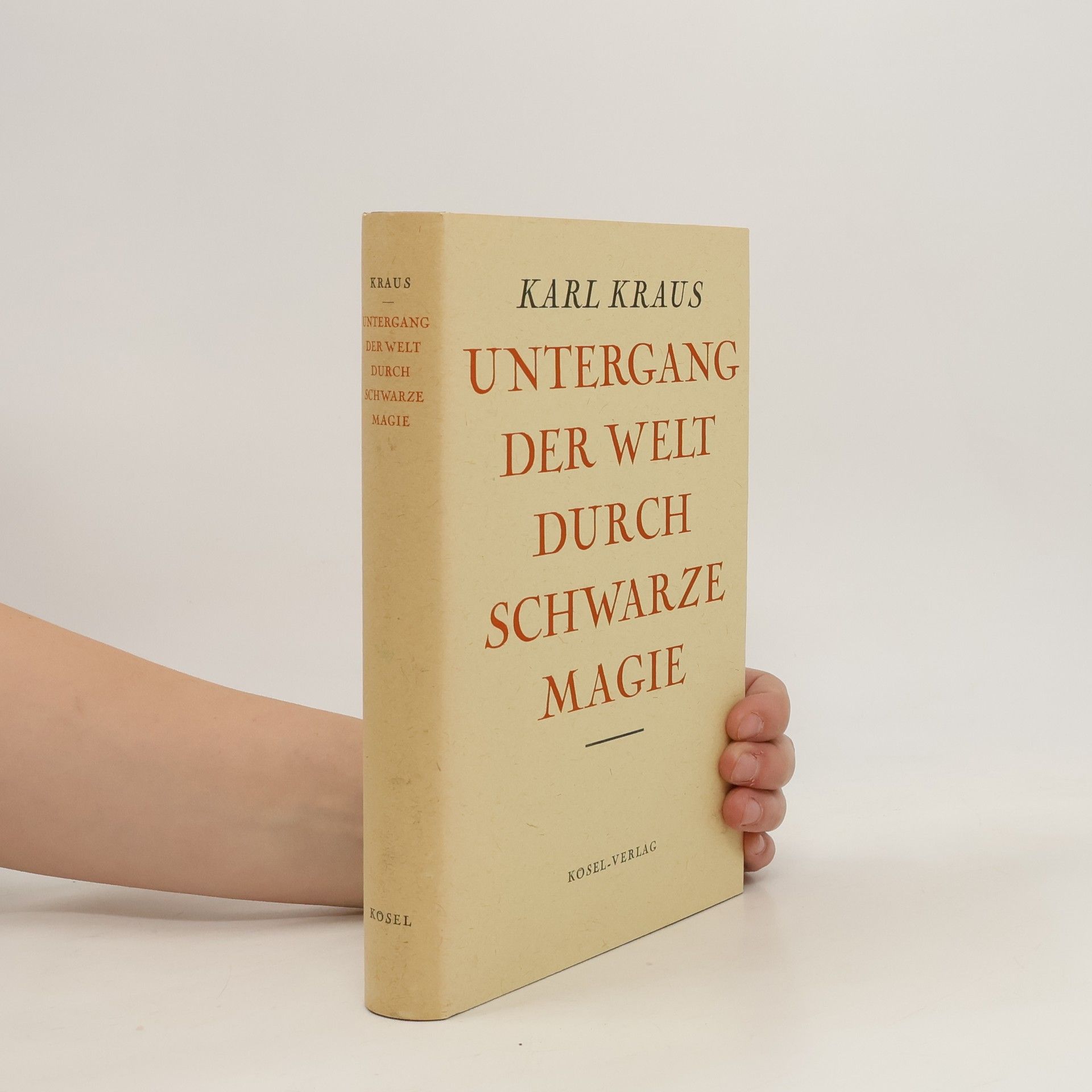 Karl Kraus Untergang der Welt durch schwarze Magie