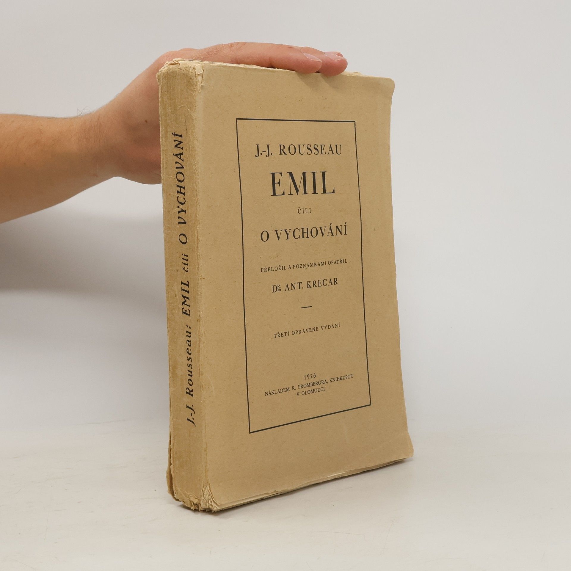 Jean Jacques Rousseau Emil čili o vychování