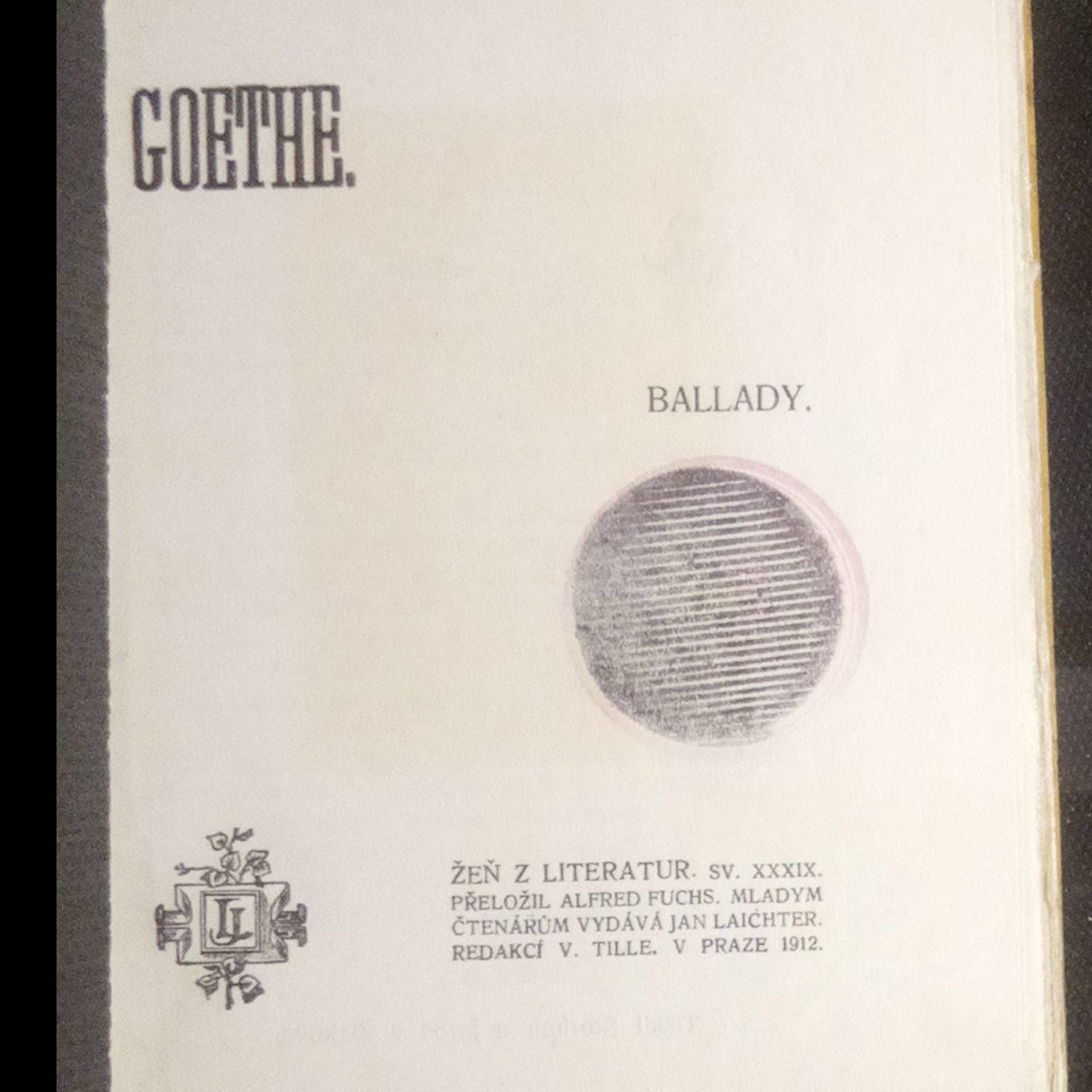 Johann Wolfgang von Goethe Ballady