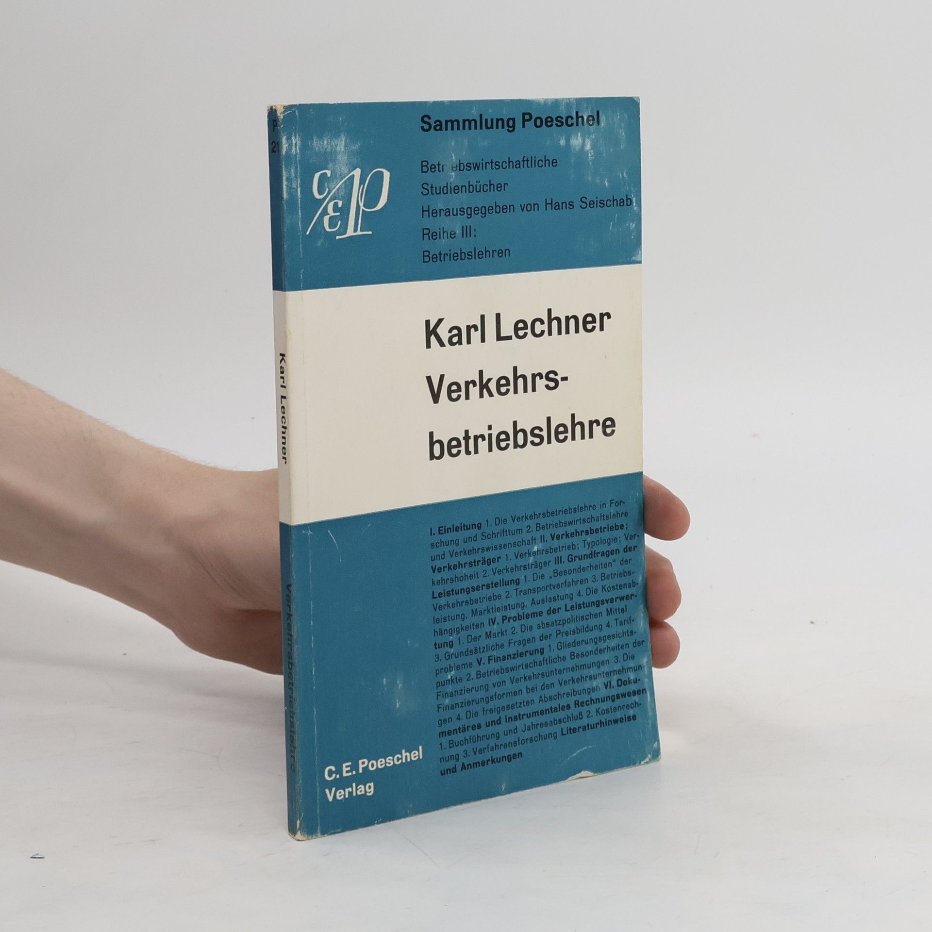 Karl Lechner Verkehrsbetriebslehre