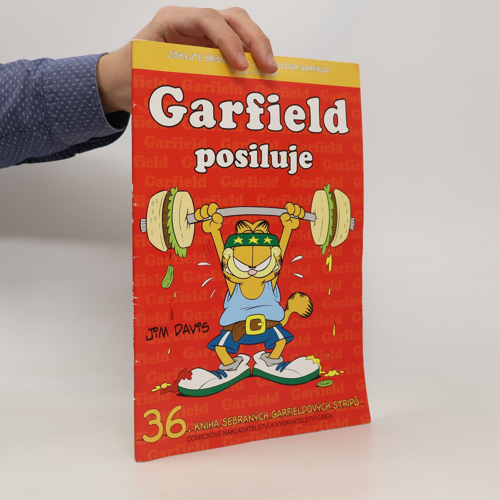 Jim Davis Garfield posiluje