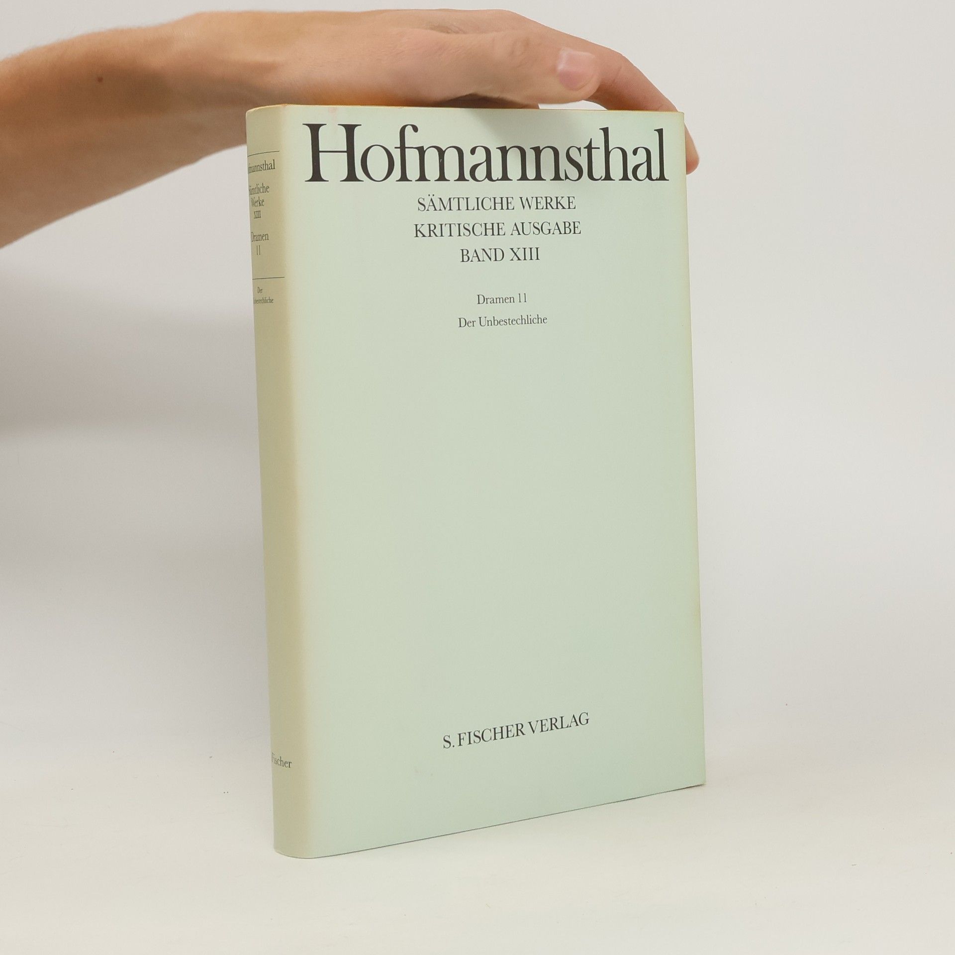 Hugo von Hofmannsthal Sämtliche Werke. XIII, Dramen 11