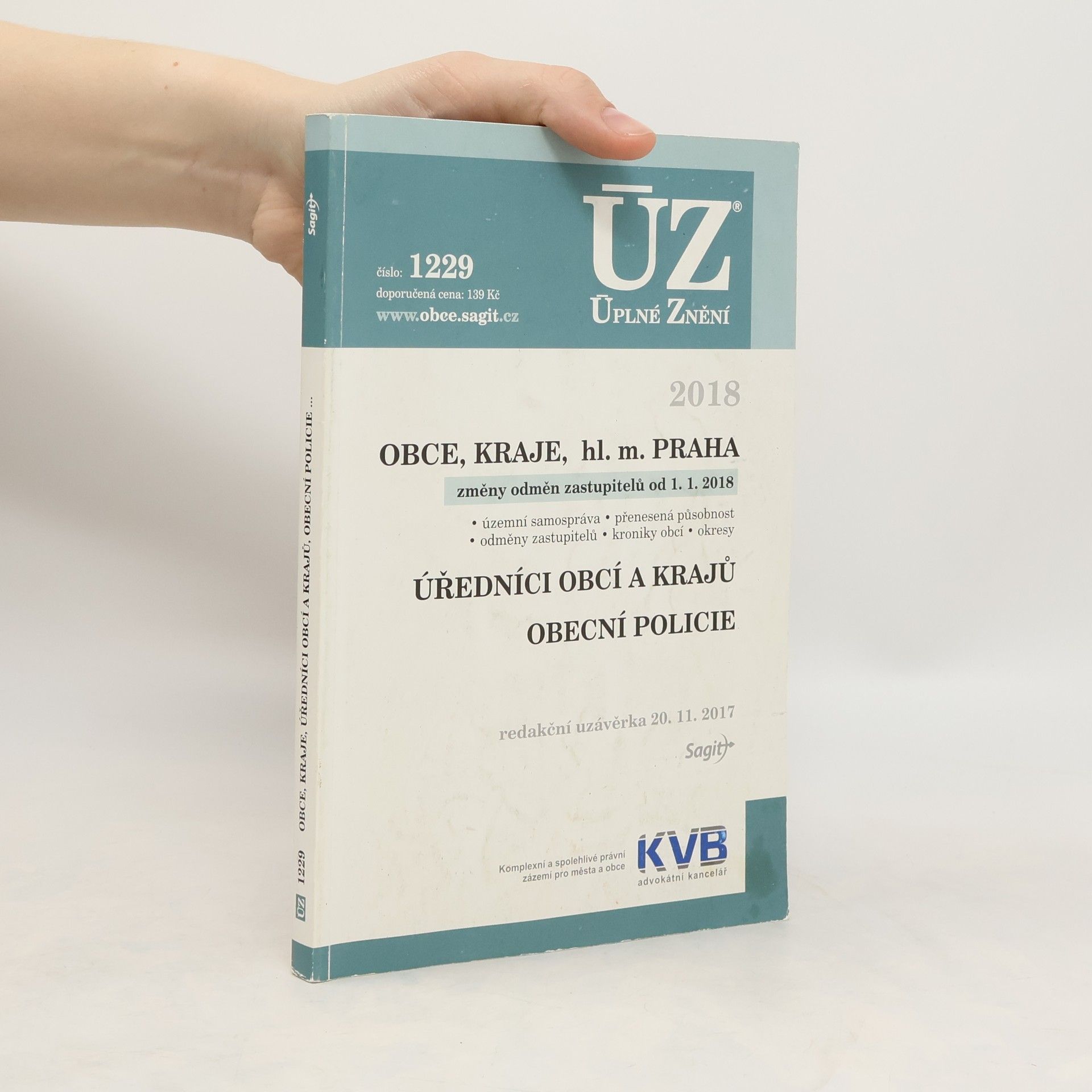 Autorenkollektiv Obce, kraje, hl. m. Praha : změny odměn zastupitelů od 1. 1. 2018