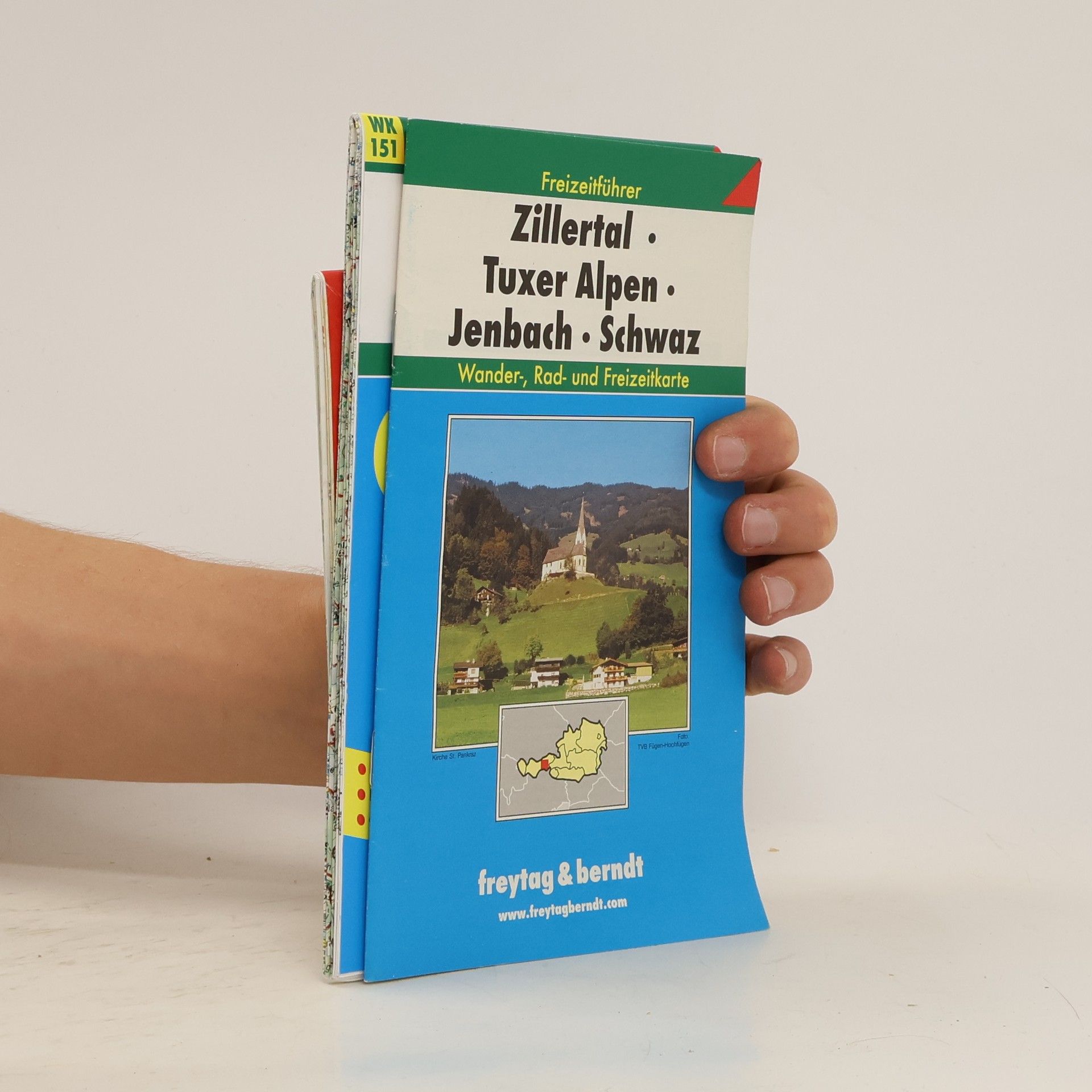 Freytag-Berndt u. Artaria Freytag & Berndt Wander-, Rad- und Freizeitkarte Zillertal, Tuxer Alpen, Jenbach, Schwaz