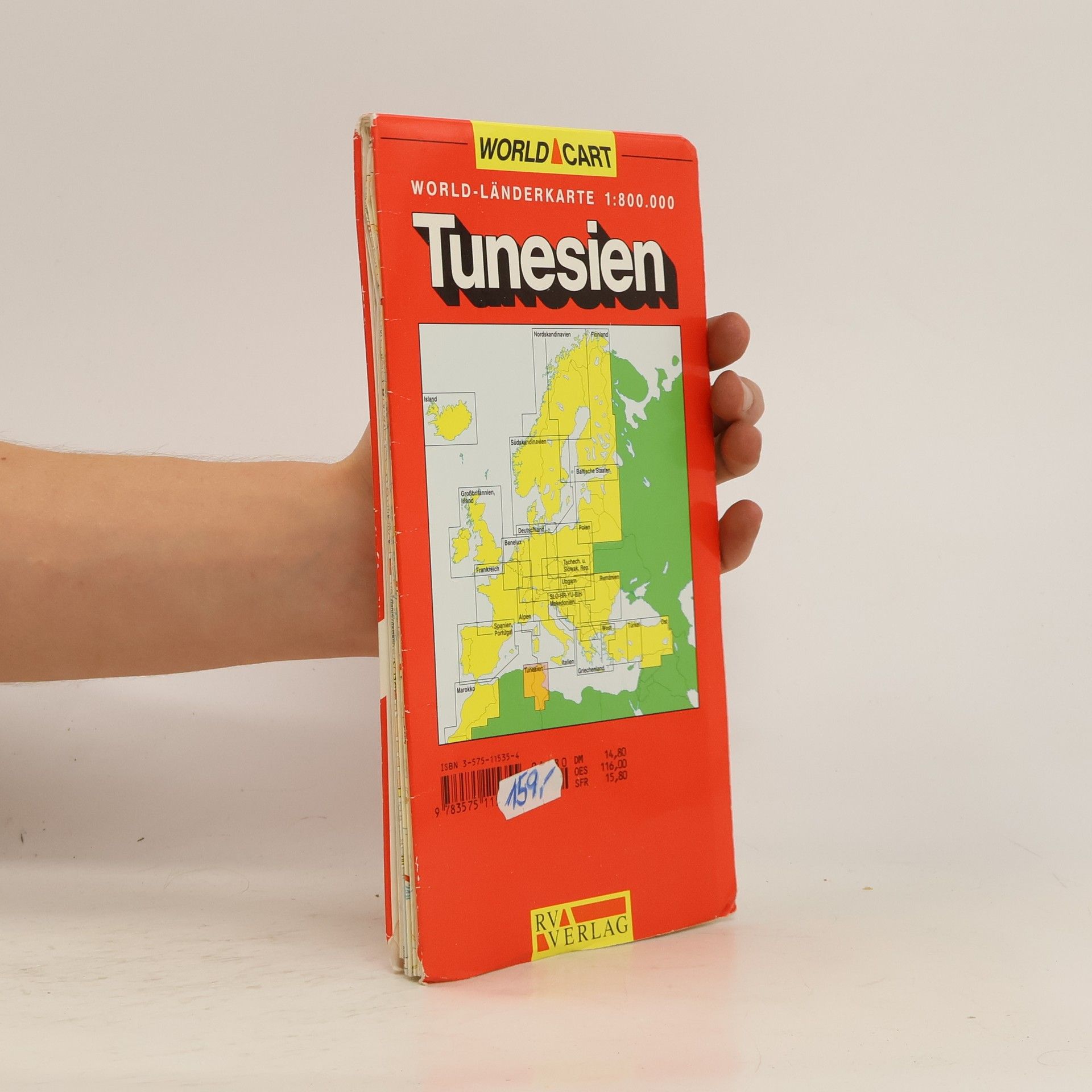 Kolektív autorov Tunesien World-Länderkarte 1:800 000