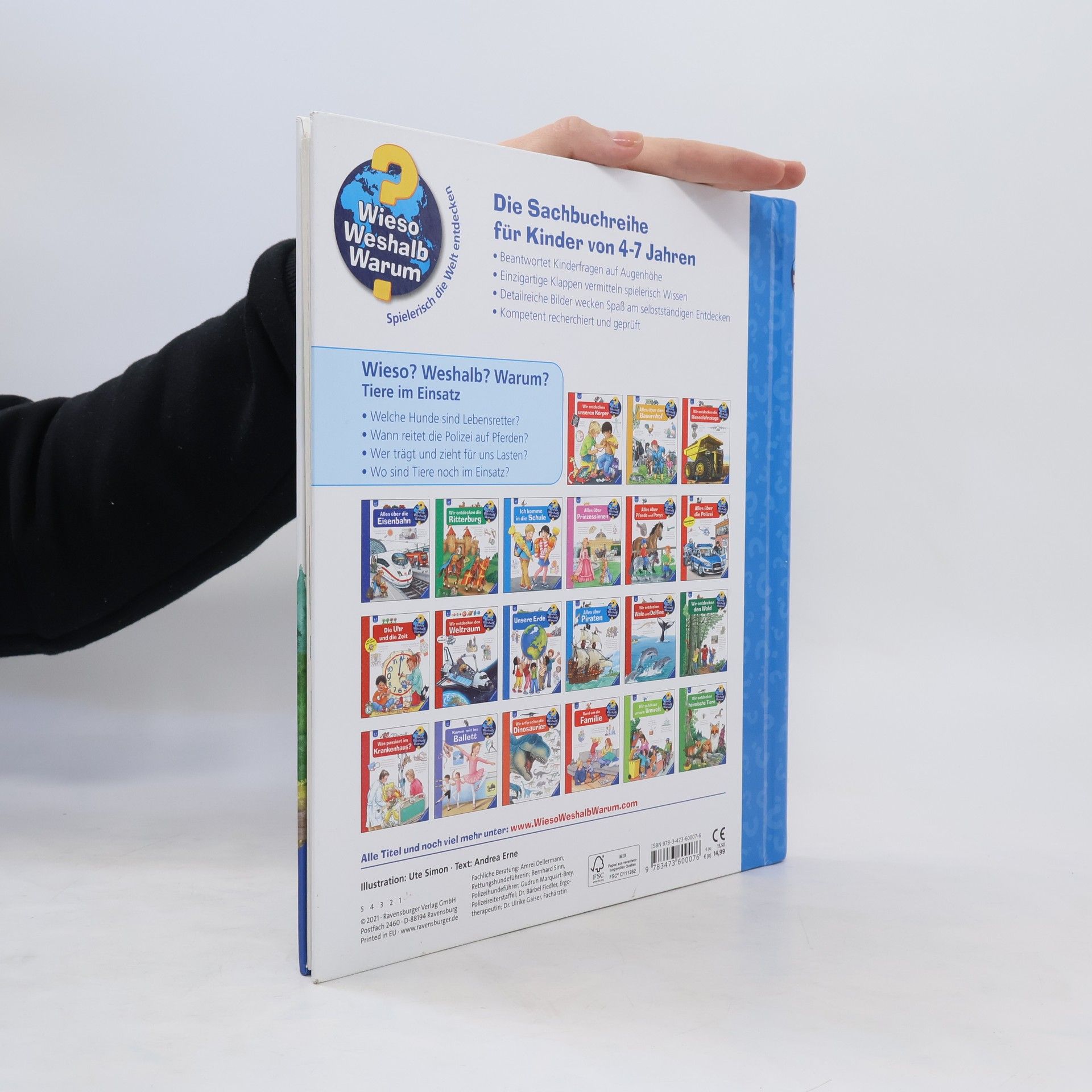 Andrea Erne Wieso? Weshalb? Warum? Tiere im Einsatz (Band 16)