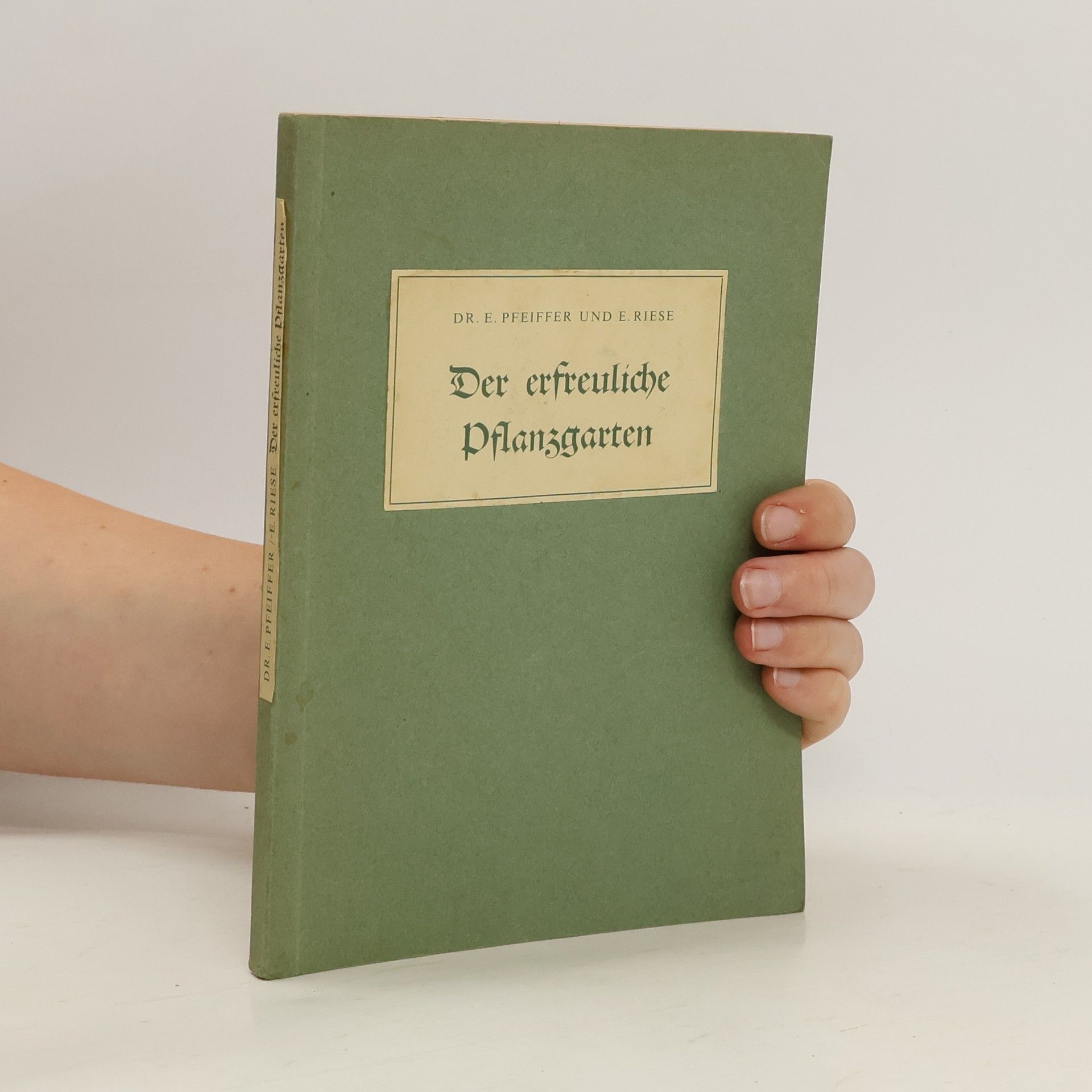 Ehrenfried Pfeiffer Der erfreuliche Pflanzgarten